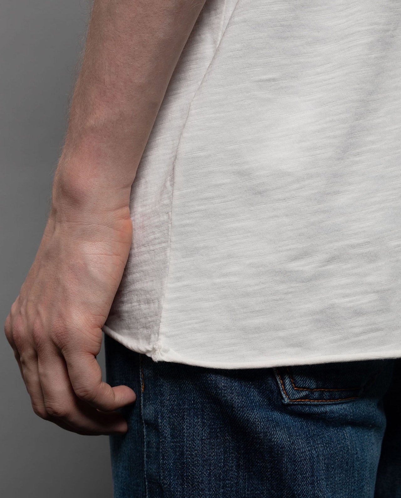 marché commun nudie jeans t-shirt jersey coton biologique blanc naturel éthique éco-responsable homme manches courtess