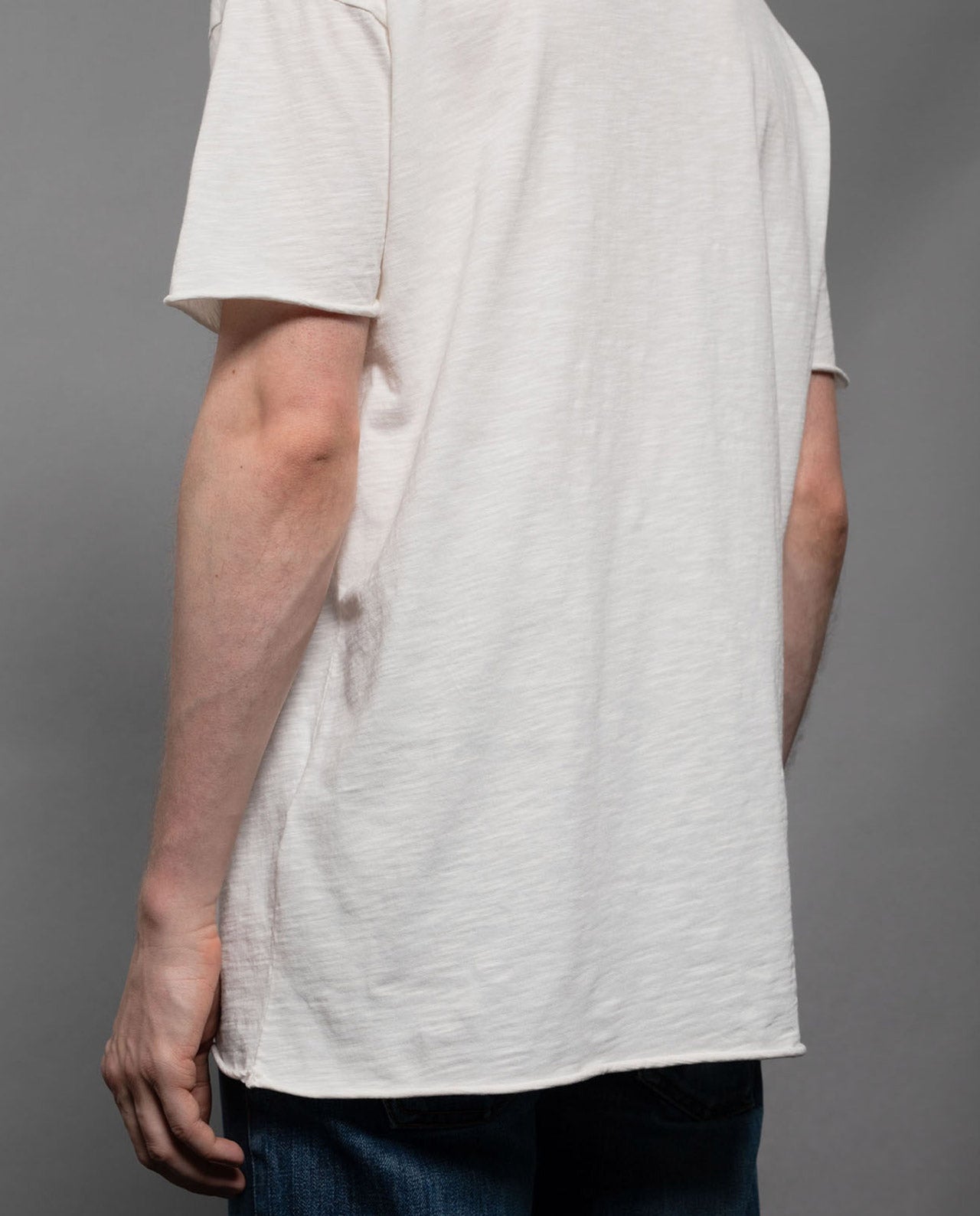 marché commun nudie jeans t-shirt jersey coton biologique blanc naturel éthique éco-responsable homme manches courtes