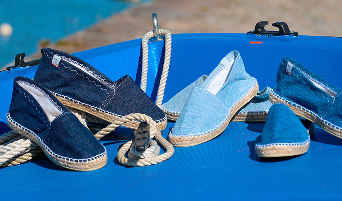 marché commun otxangoa espadrilles éco-responsables jean recyclé upcyclé