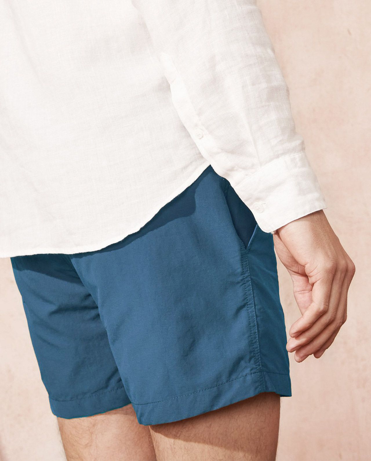 Short de bain uni recyclé