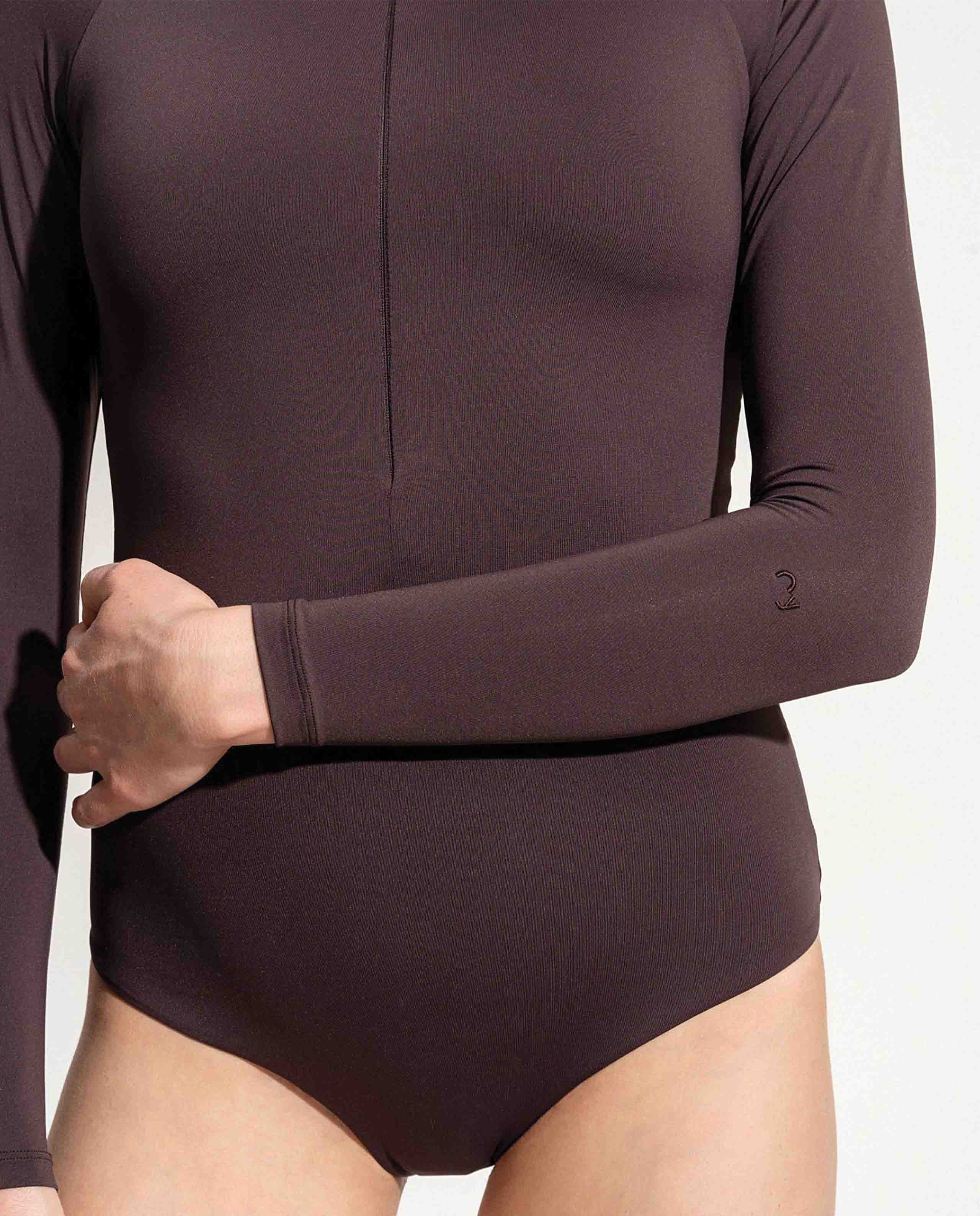 marché commun oy surf combinaison surf recyclée femme été orfe marron