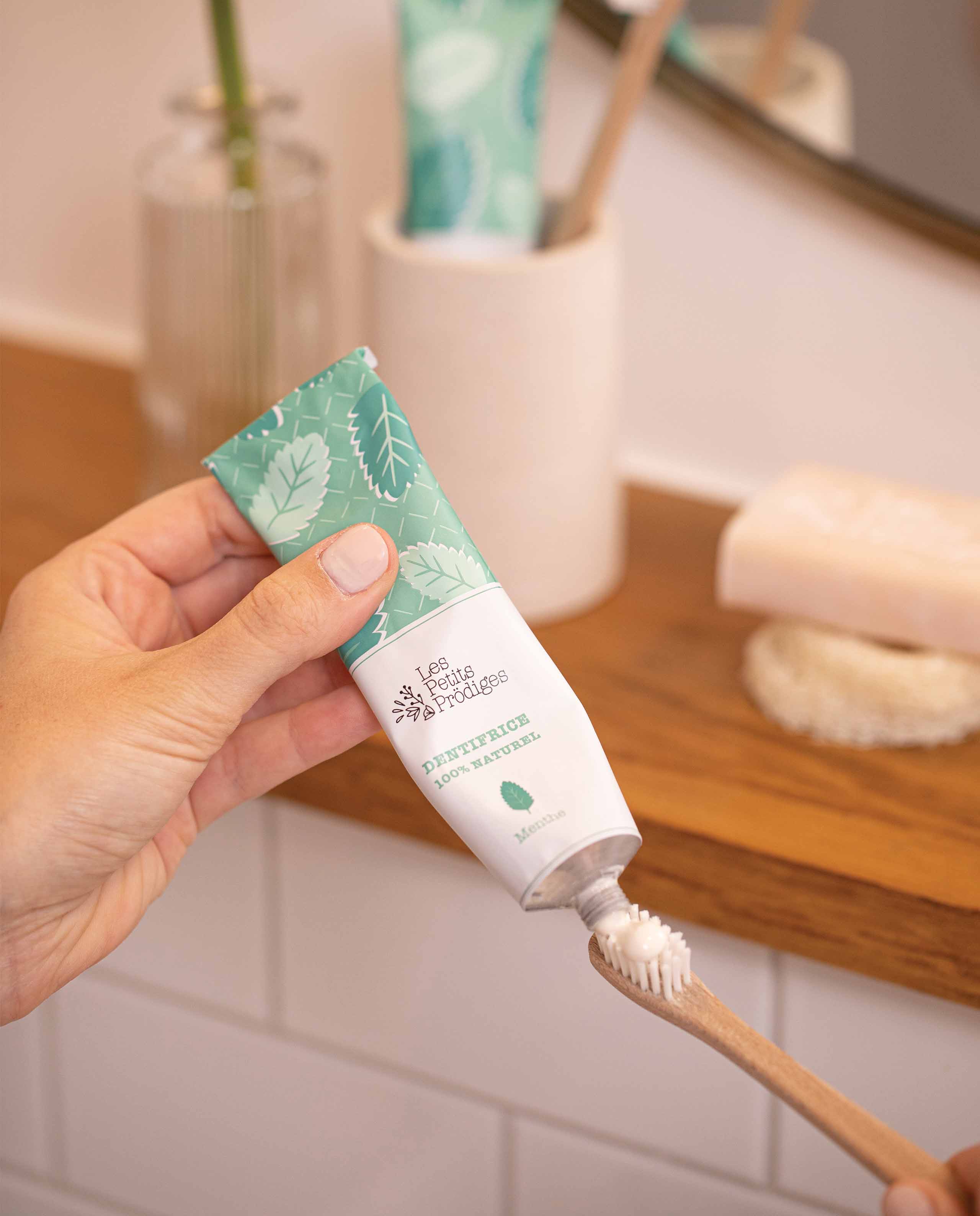 marché commun les petits prodiges dentifrice 100% naturel menthe made in France