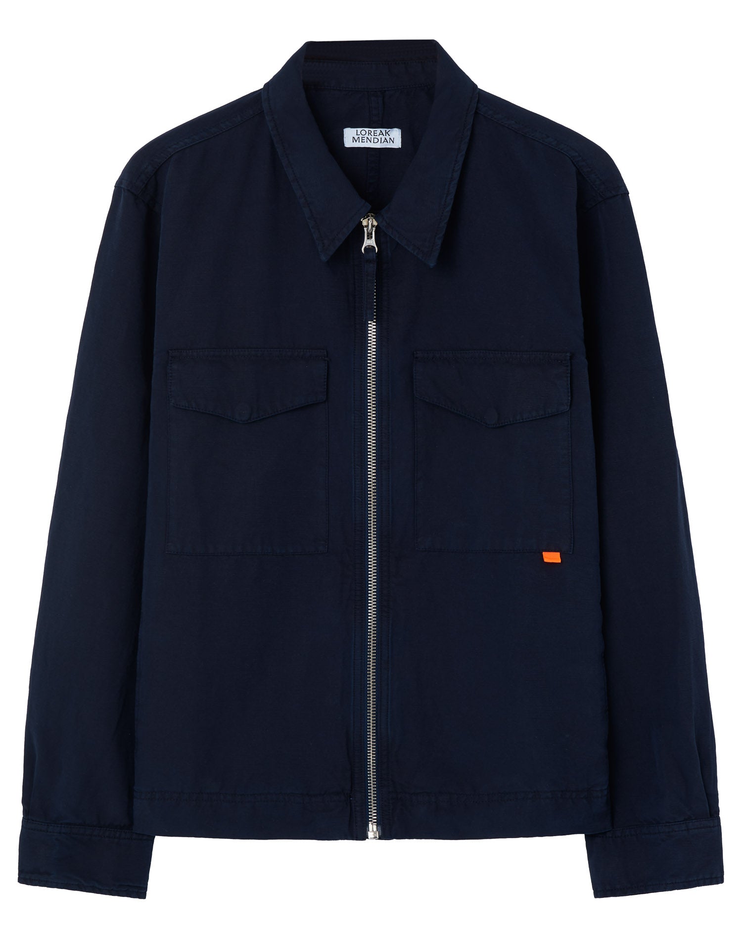 Marché Commun veste en lin et coton bio bleu marine Loreak Mendian