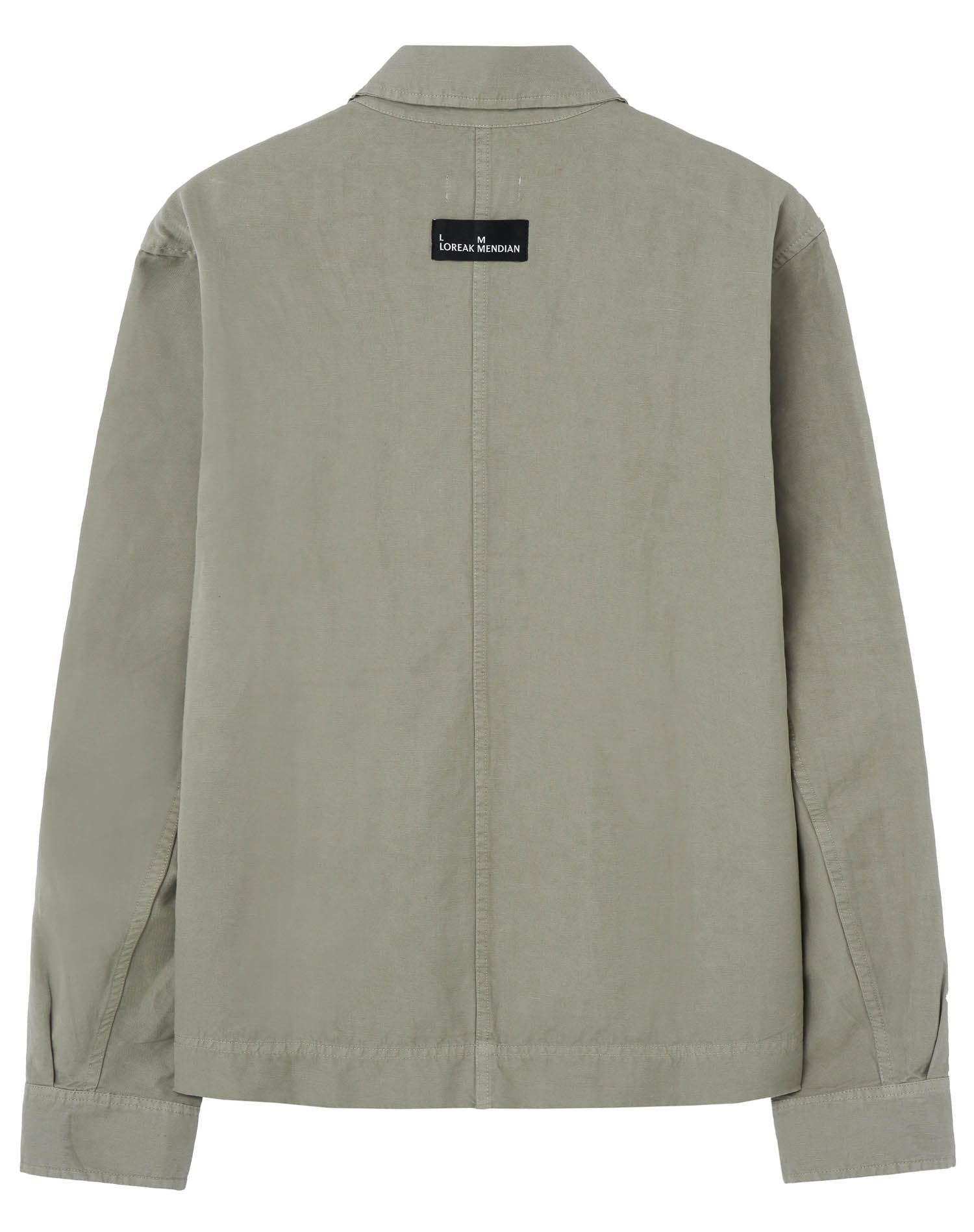 LOREAK MENDIAN Veste en coton bio et lin vert sauge Marché Commun