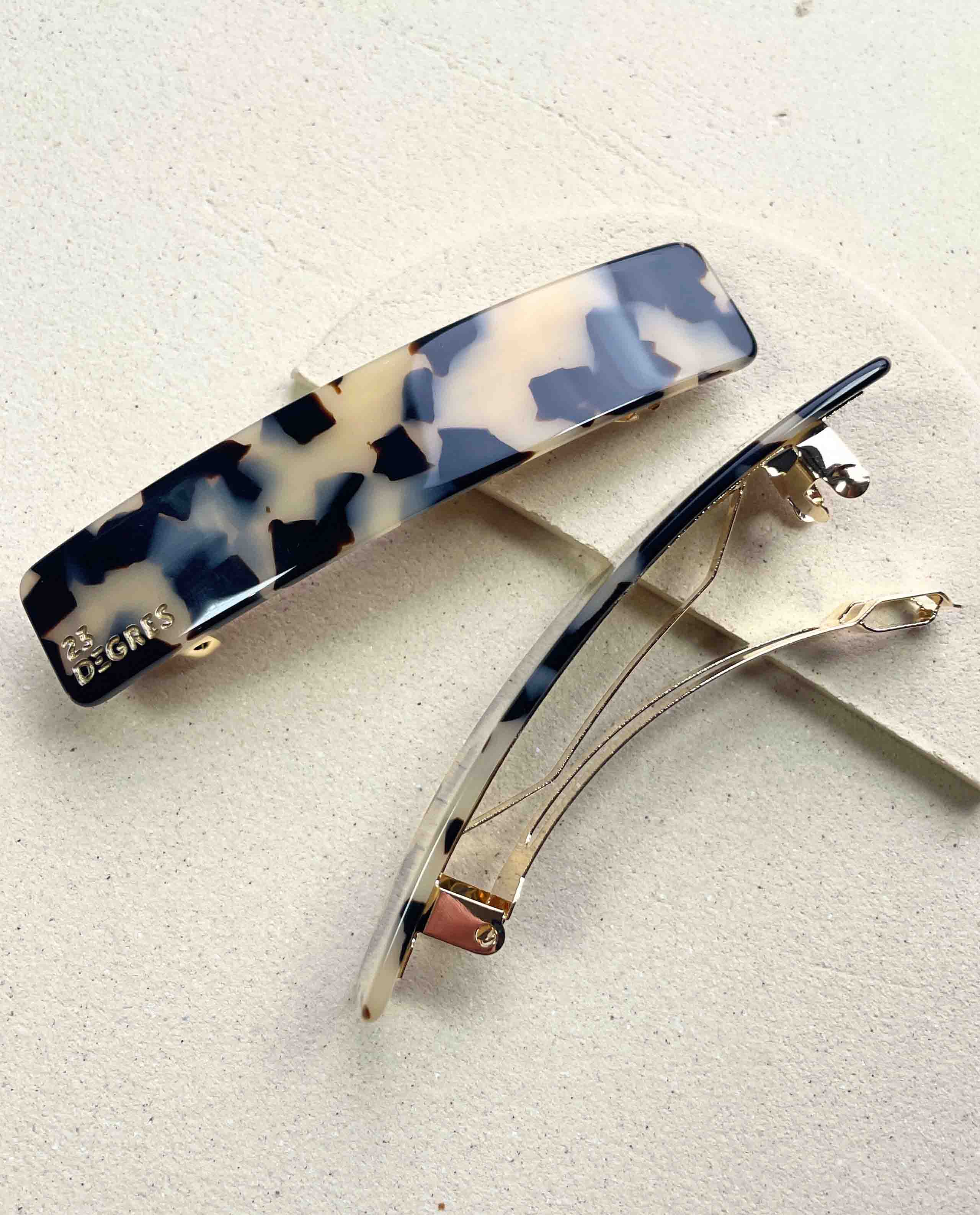 Marché Commun Barrette à cheveux clic clac beige 23 degres