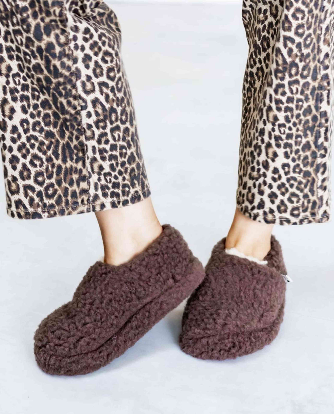 Chaussons en laine de mouton