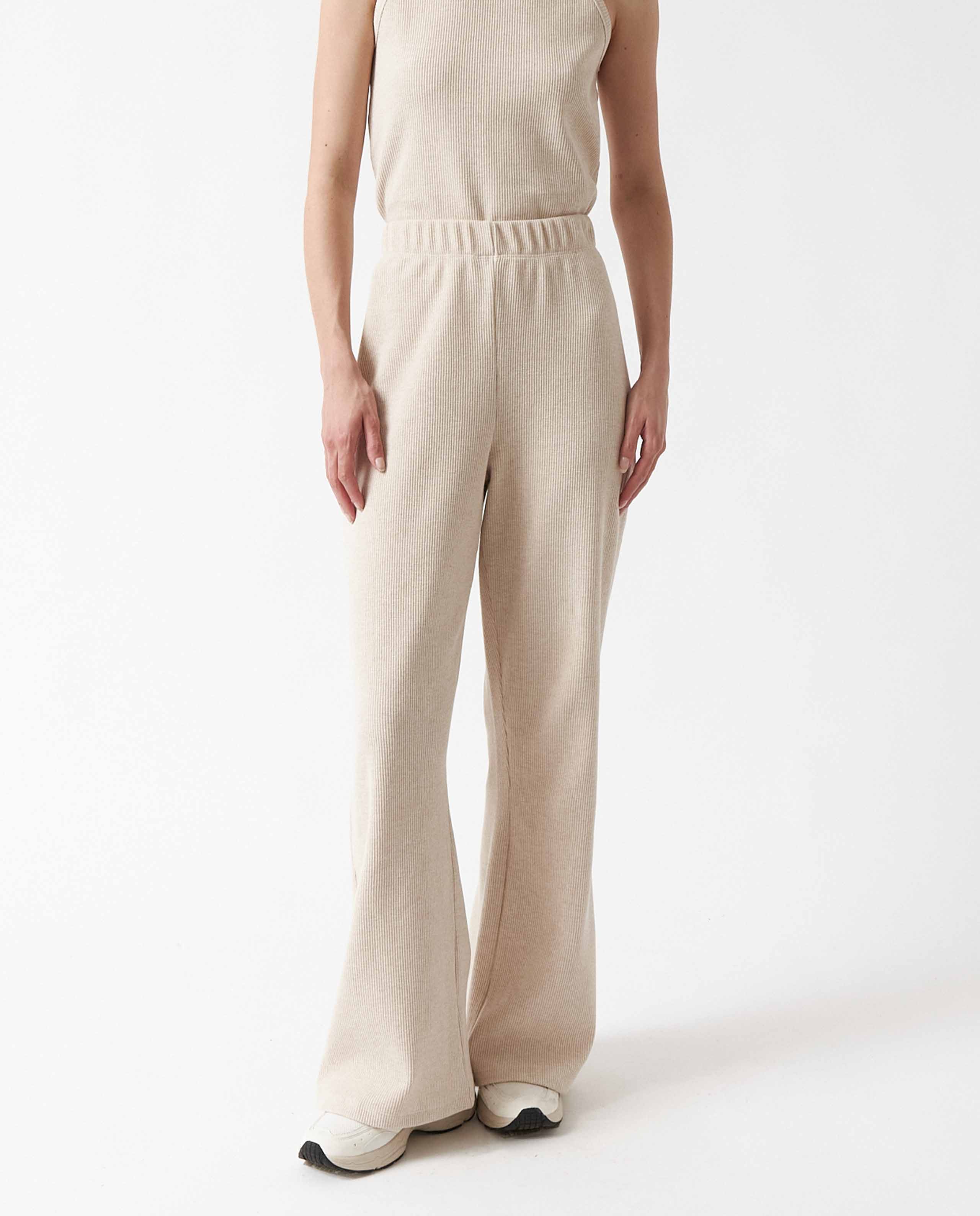 marché commun pantalon en coton bio cotele creme amt studio