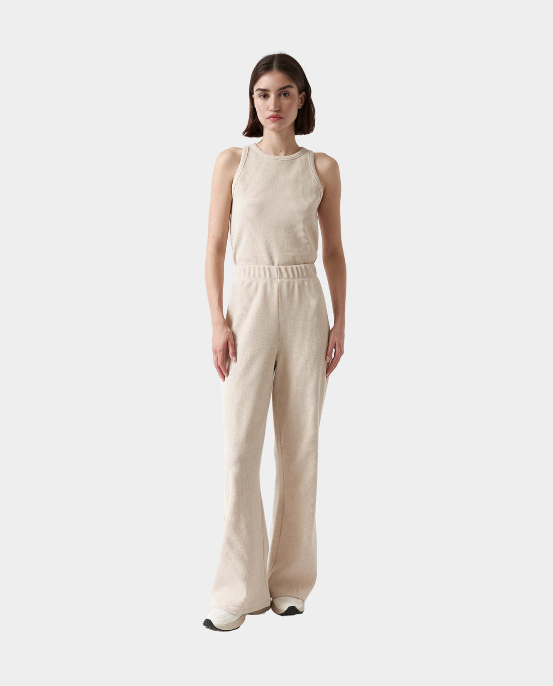 marché commun pantalon en coton bio cotele creme amt studio