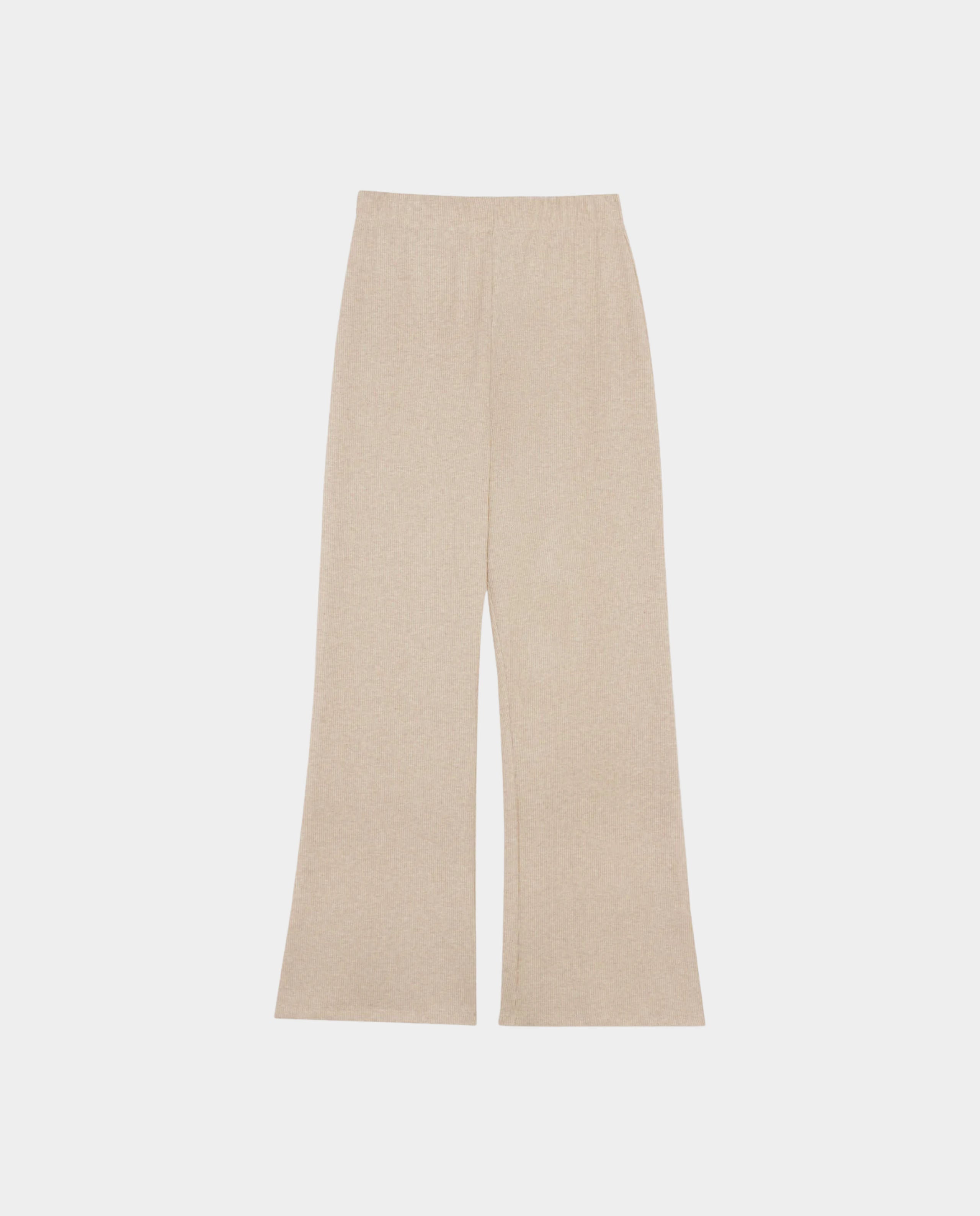 marché commun pantalon en coton bio cotele creme amt studio