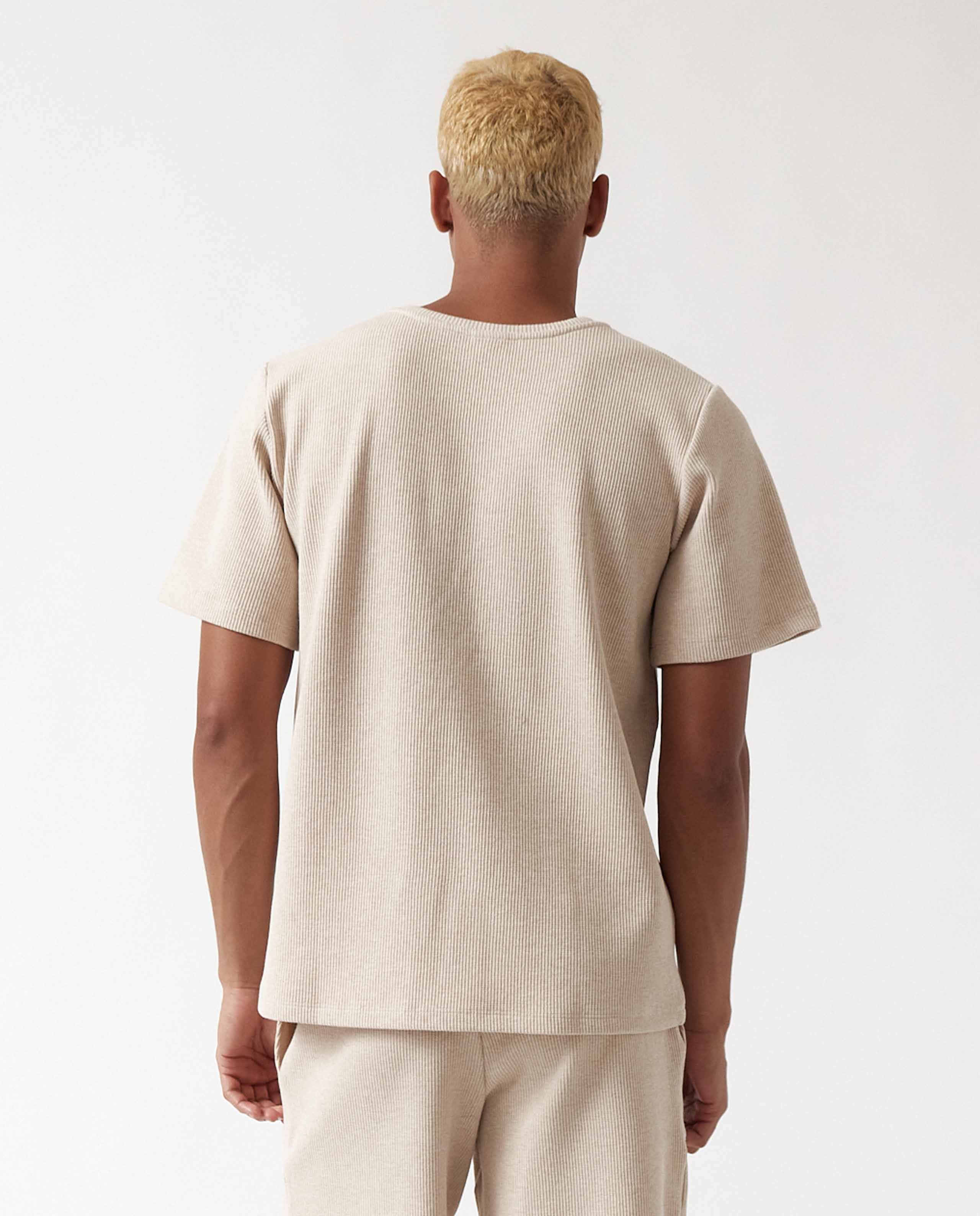 T-shirt en coton bio gauffré