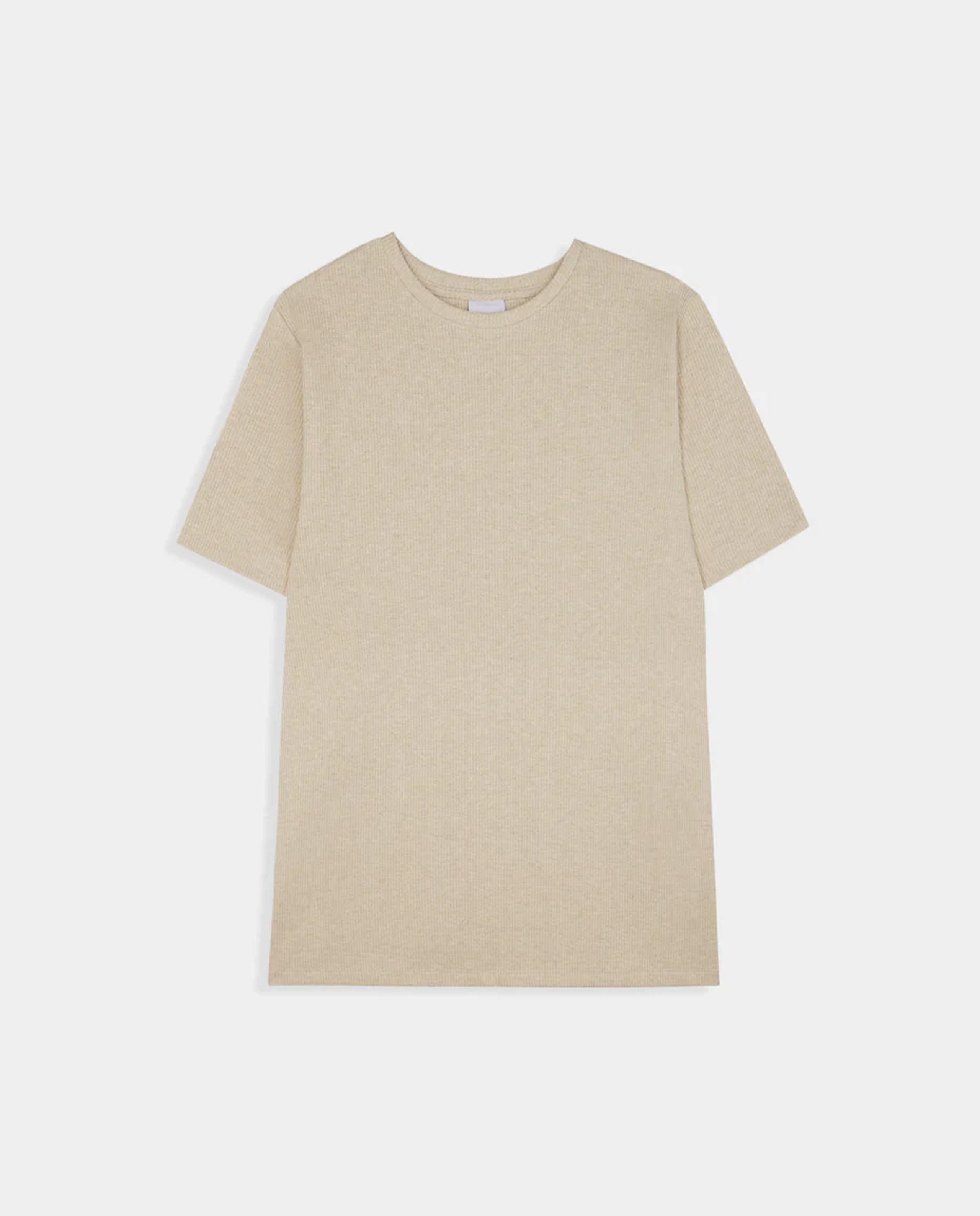 T-shirt en coton bio gauffré