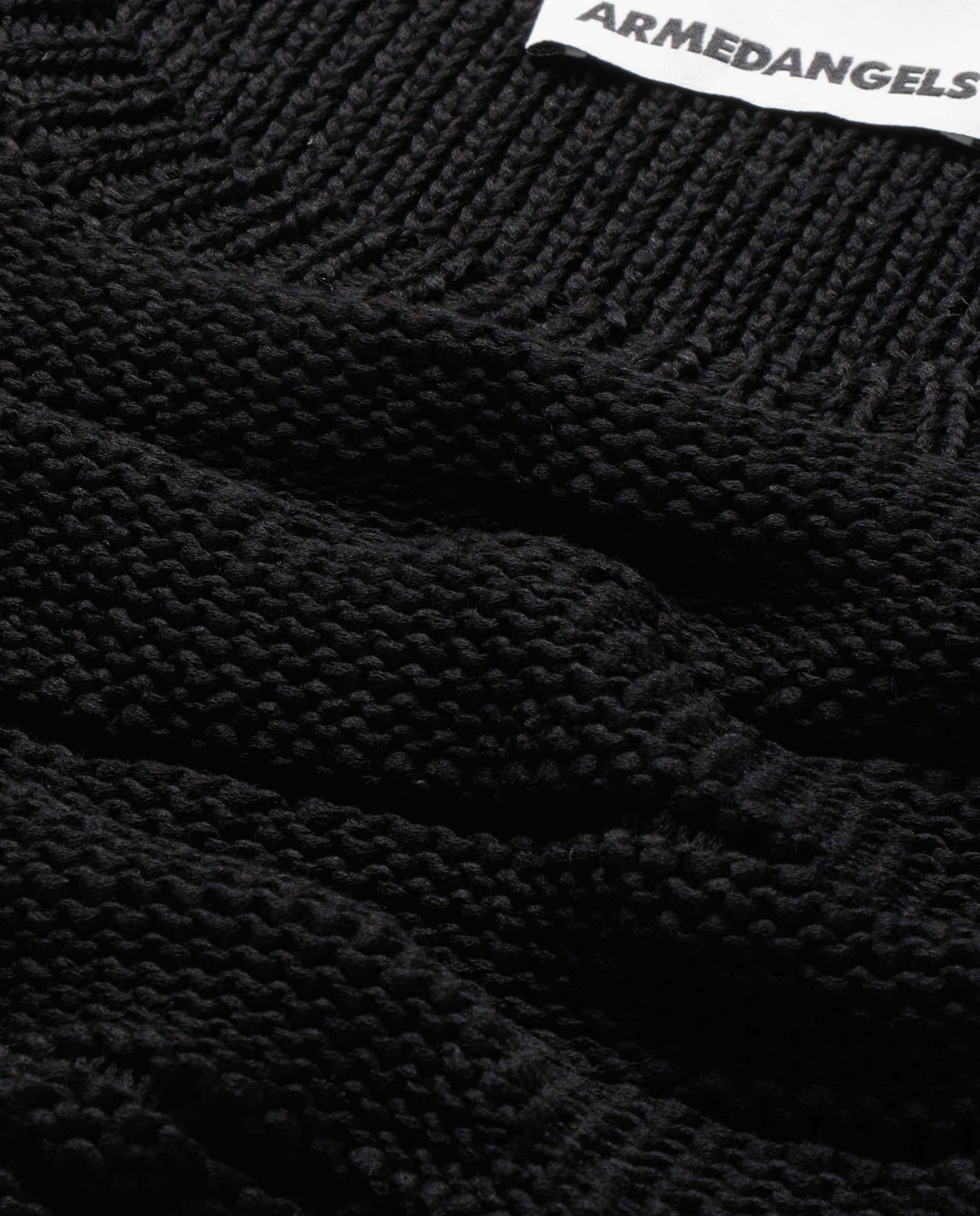 Marché Commun pull en coton bio noir Armedangels