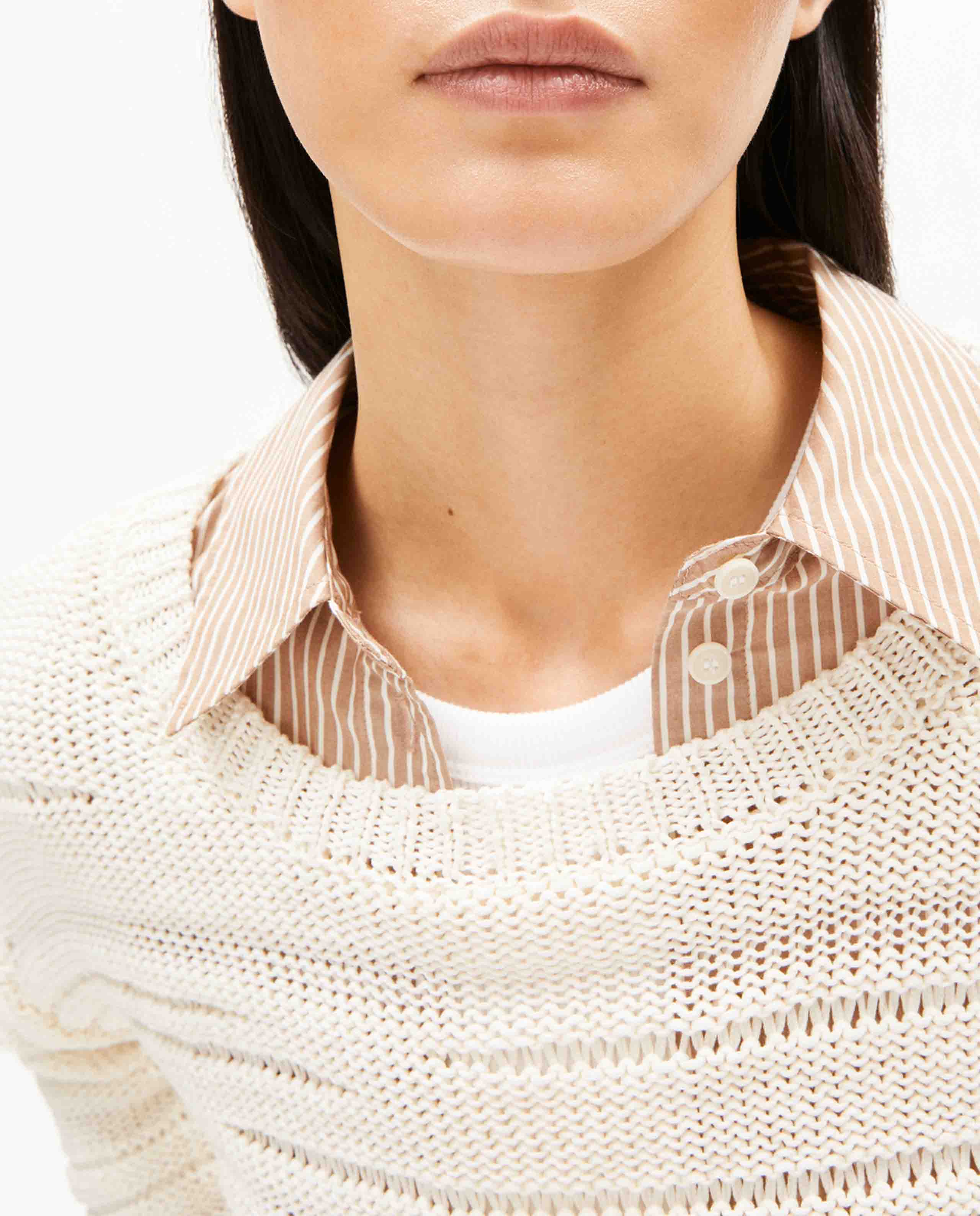 Marché Commun pull en coton bio écru Armedangels