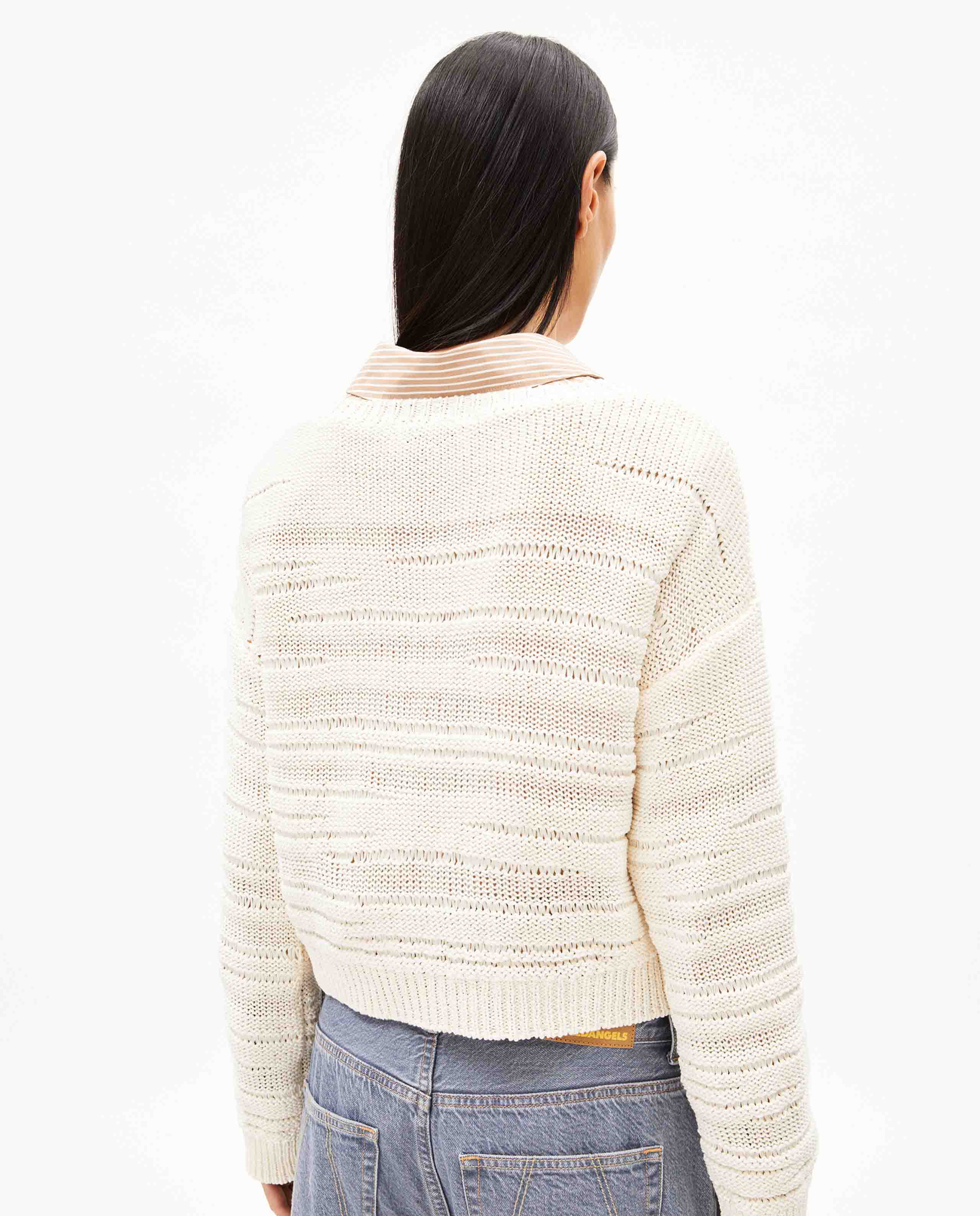 Marché Commun pull en coton bio écru Armedangels