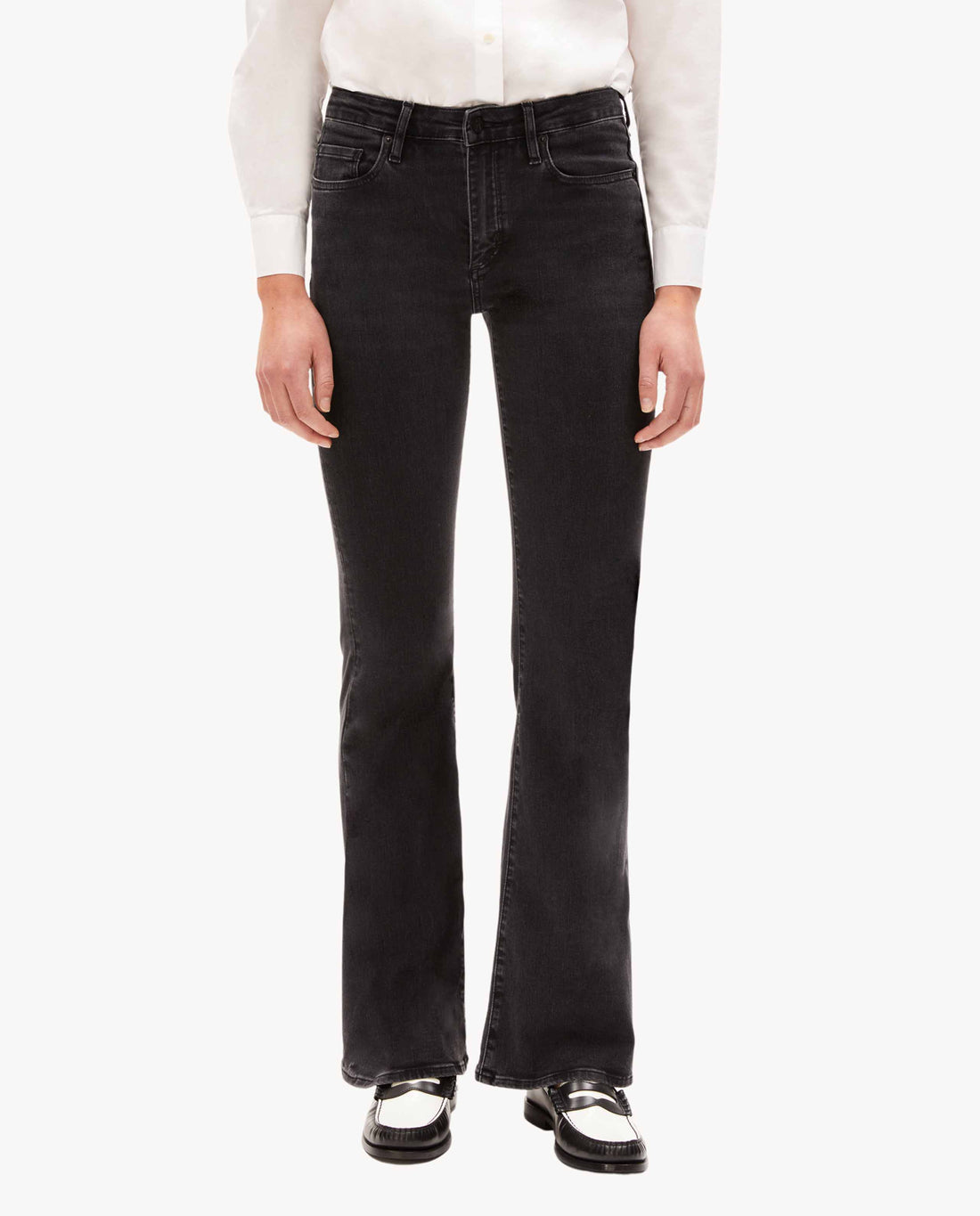 Marché Commun Jean large noir délavé Armedangels