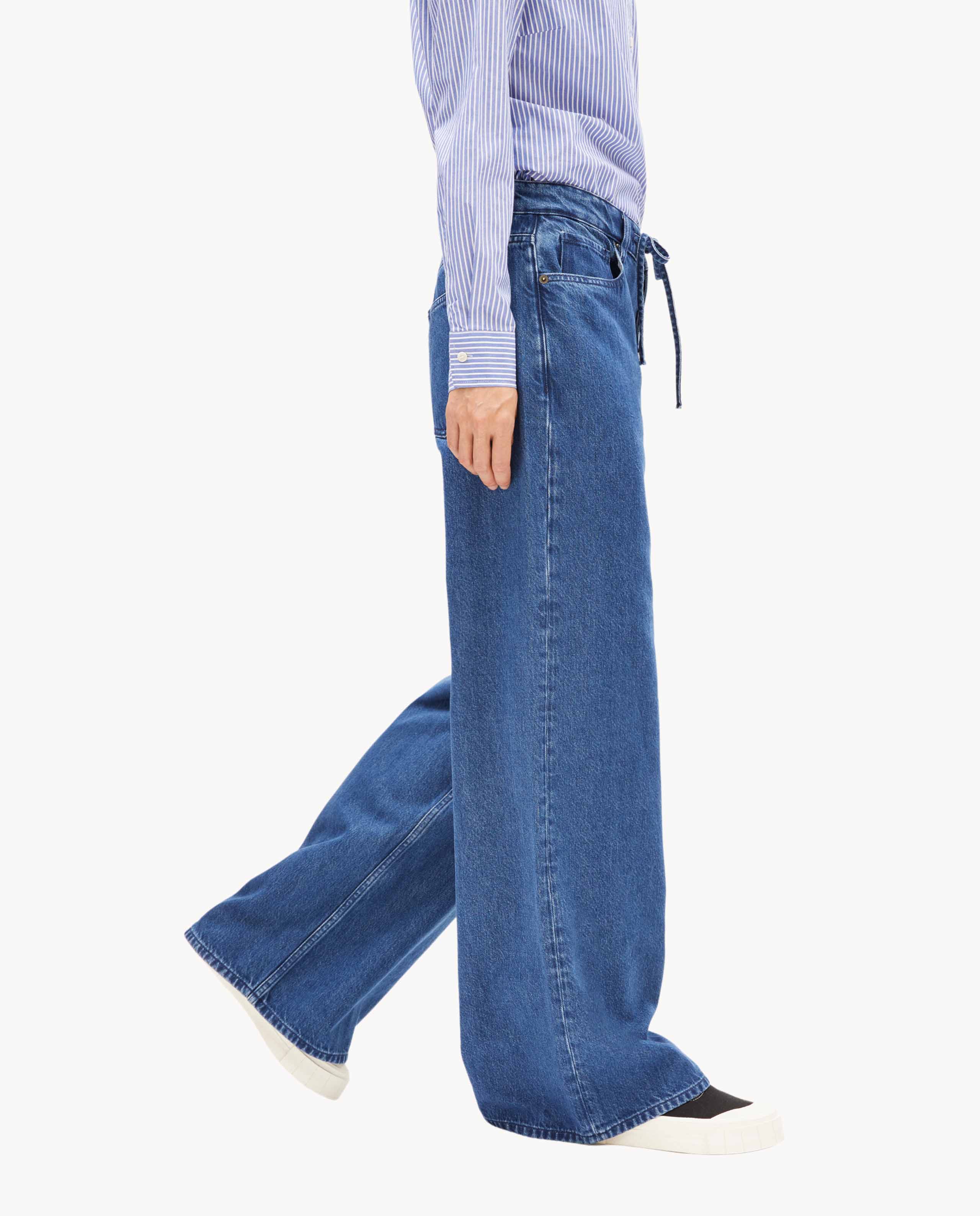 Marché Commun jean large bleu Armedangels
