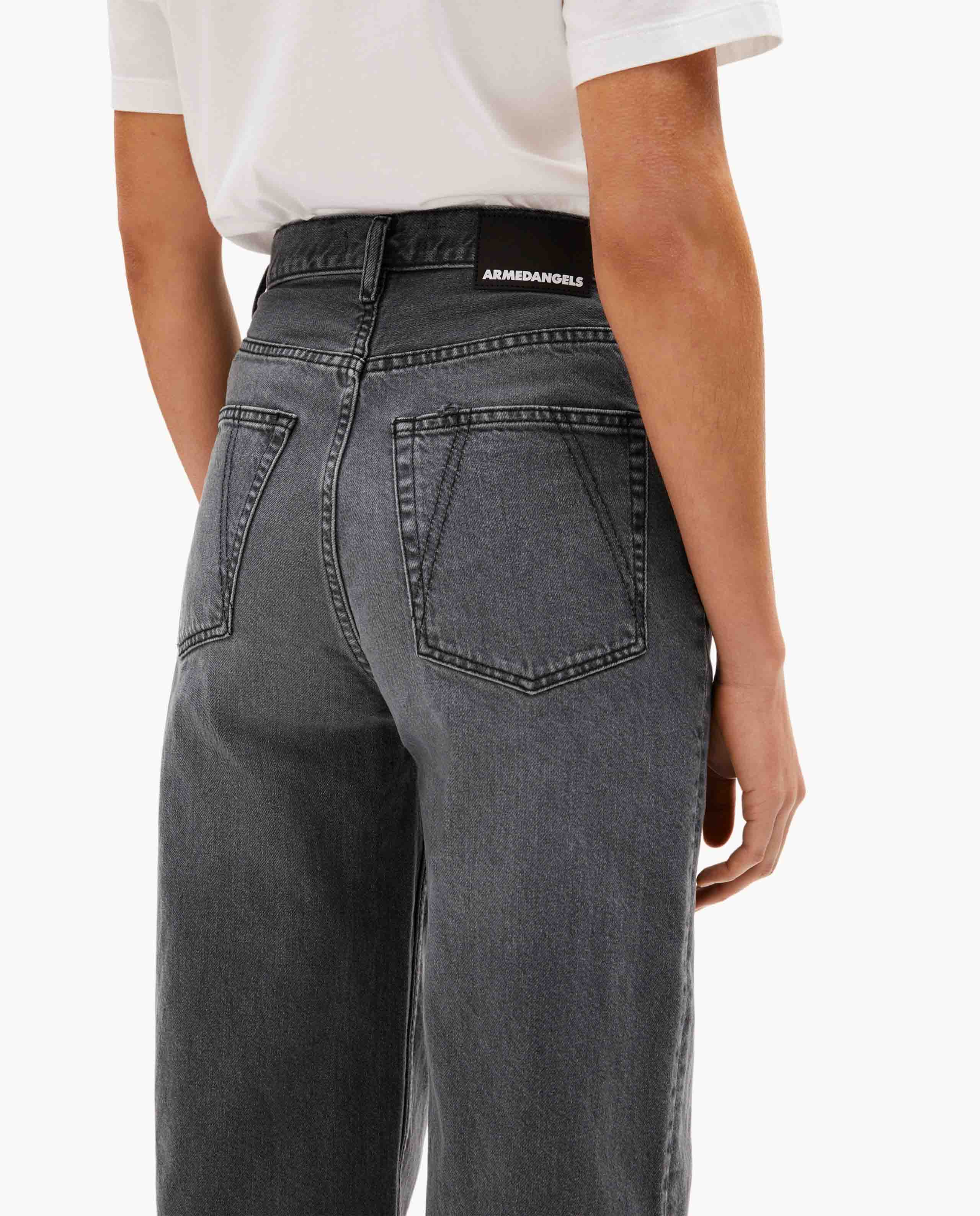 Marché Commun jean large gris foncé Armedangels