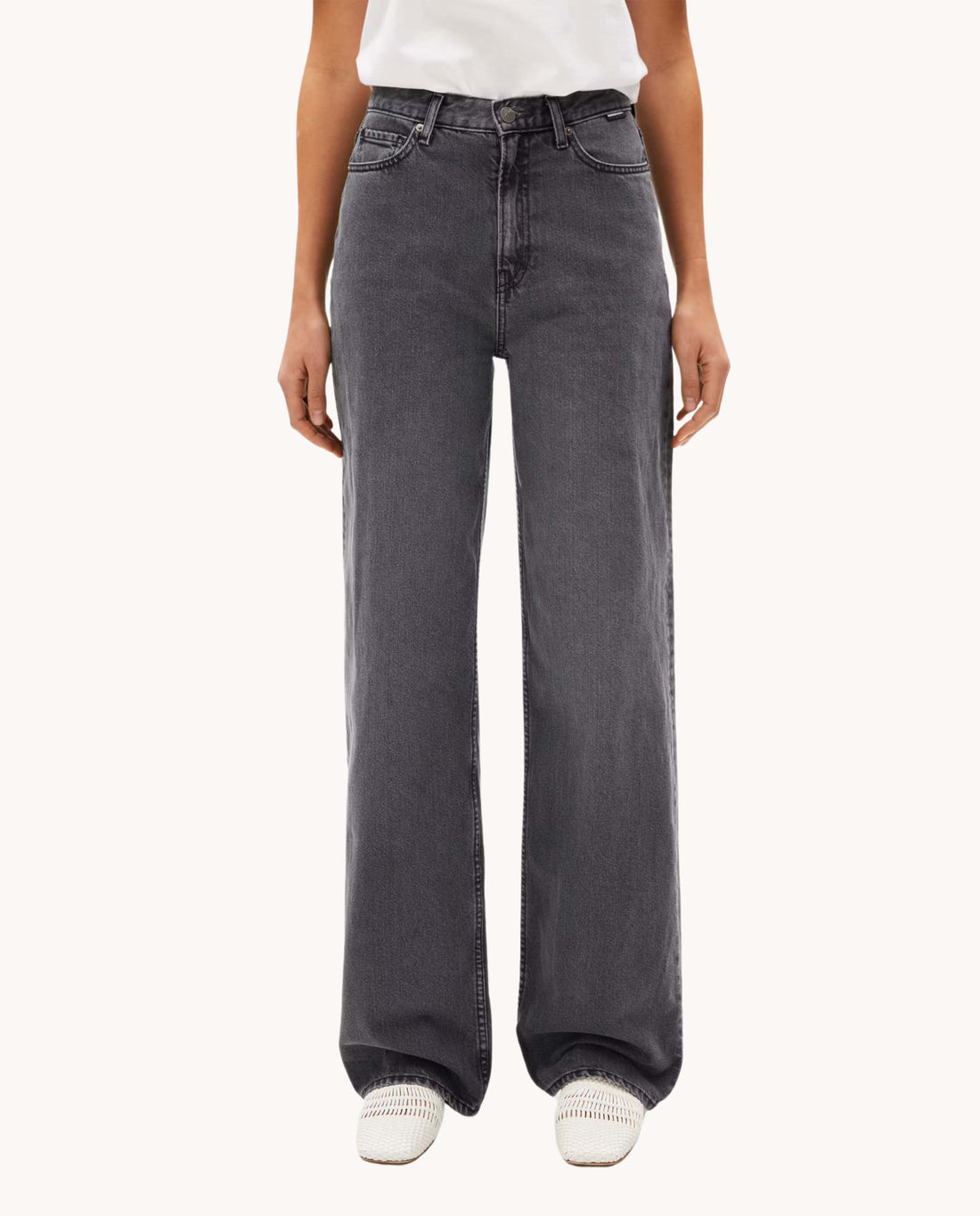 Marché Commun jean large gris foncé Armedangels