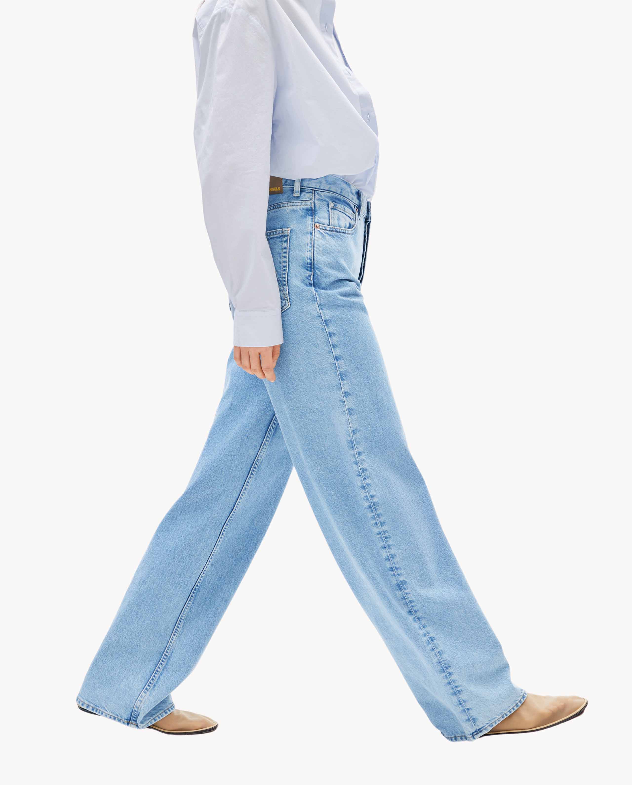 Marché Commun jean large bleu clair Armedangels
