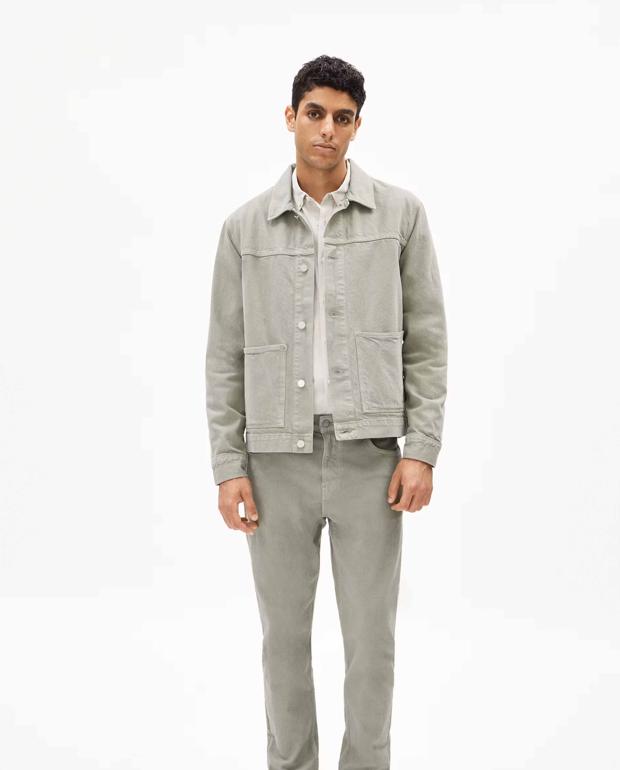 Marché Commun veste en jean en coton bio vert d&