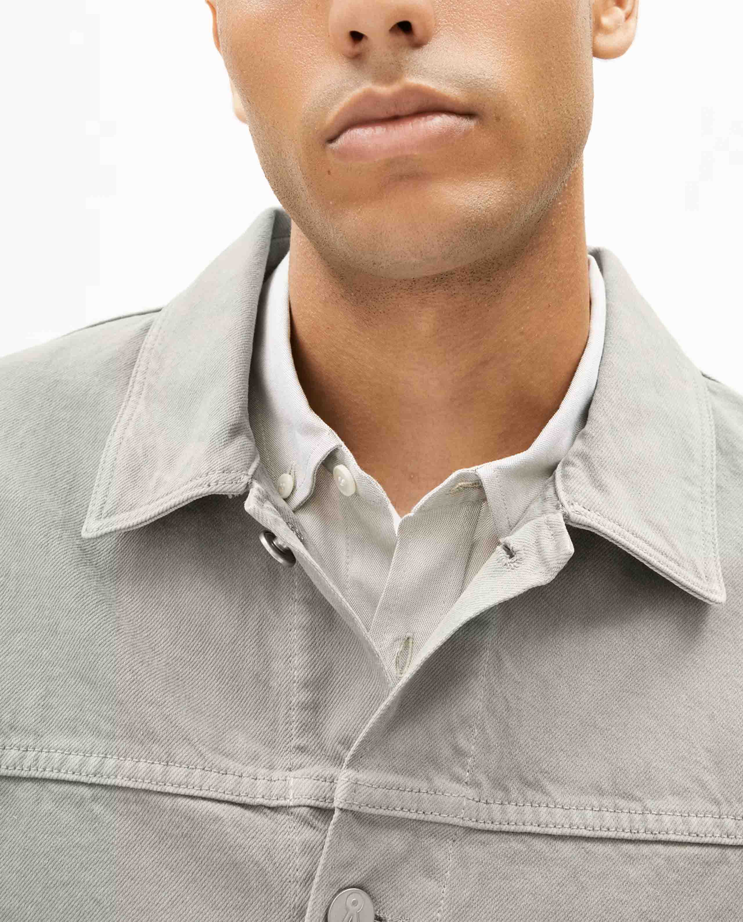 Marché Commun veste en jean en coton bio vert d&