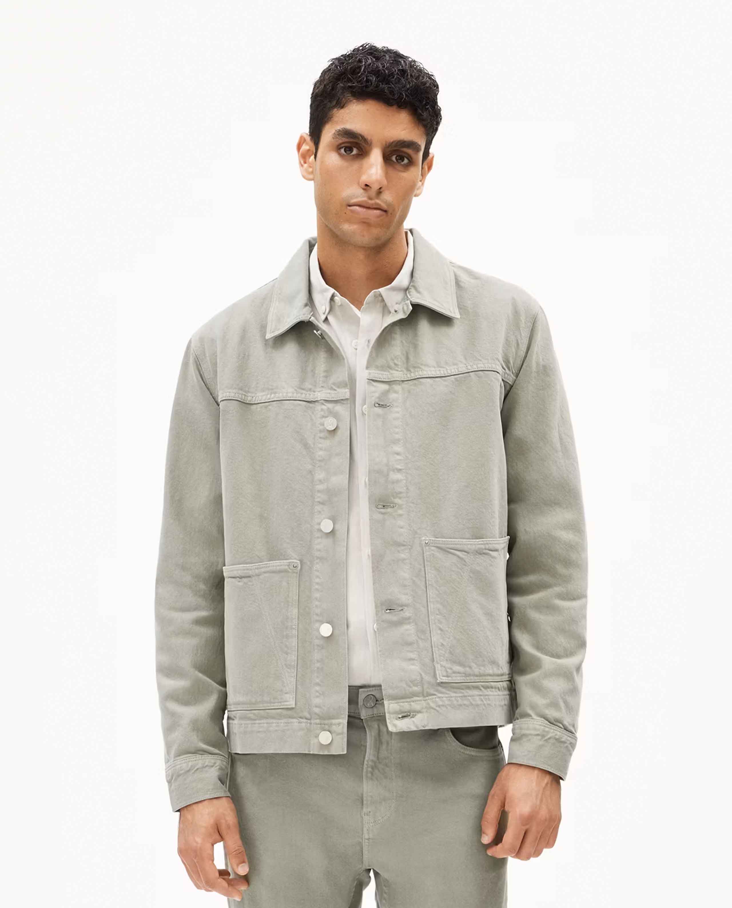 Marché Commun veste en jean en coton bio vert d&