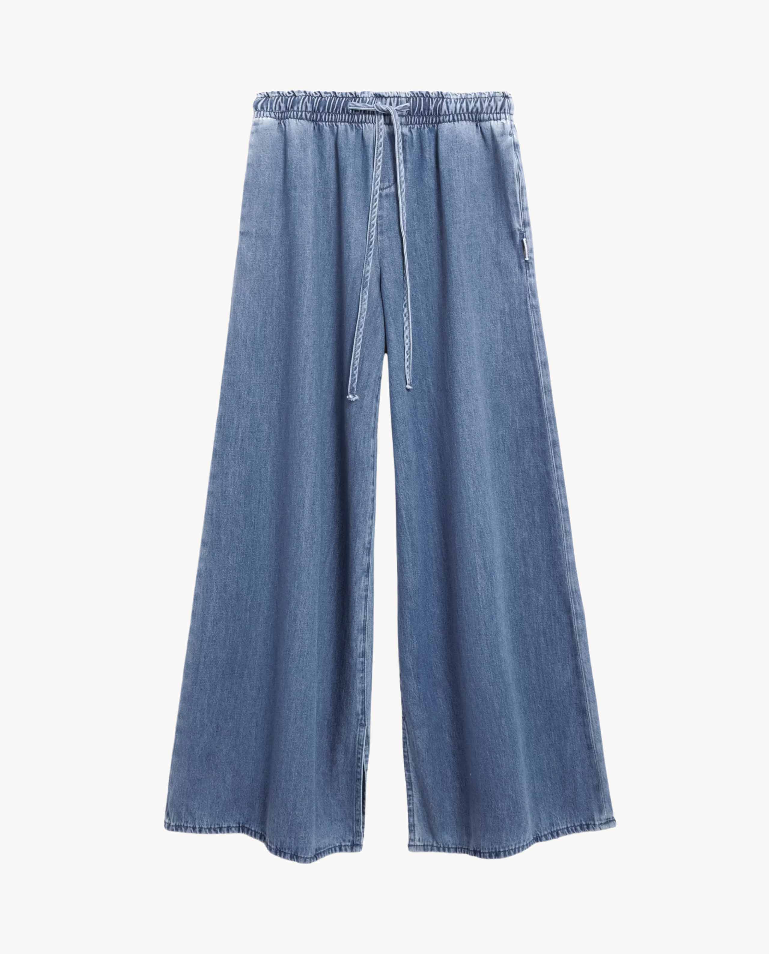 Marché Commun pantalon en toile de coton bio bleu Armedangels