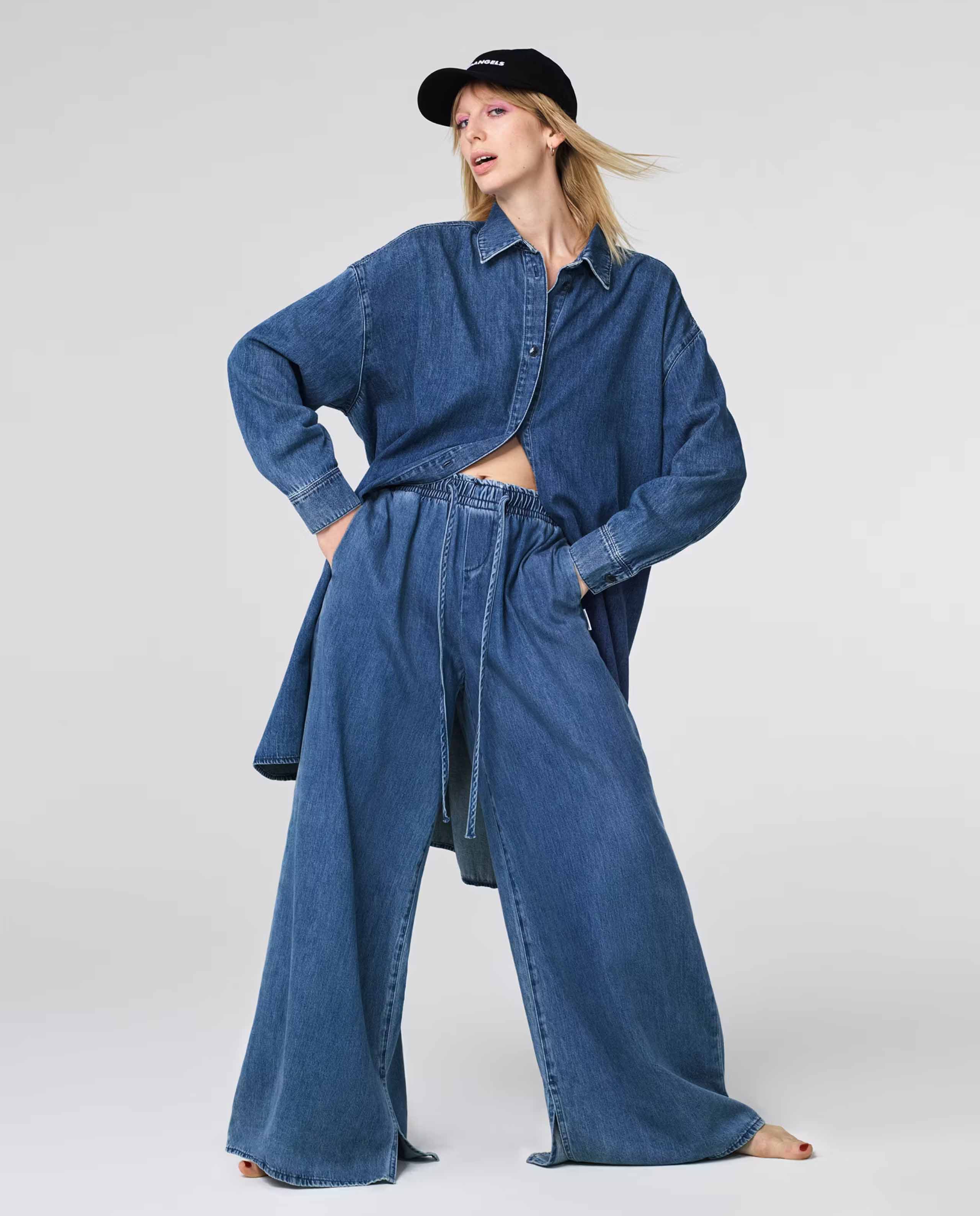Marché Commun pantalon en toile de coton bio bleu Armedangels