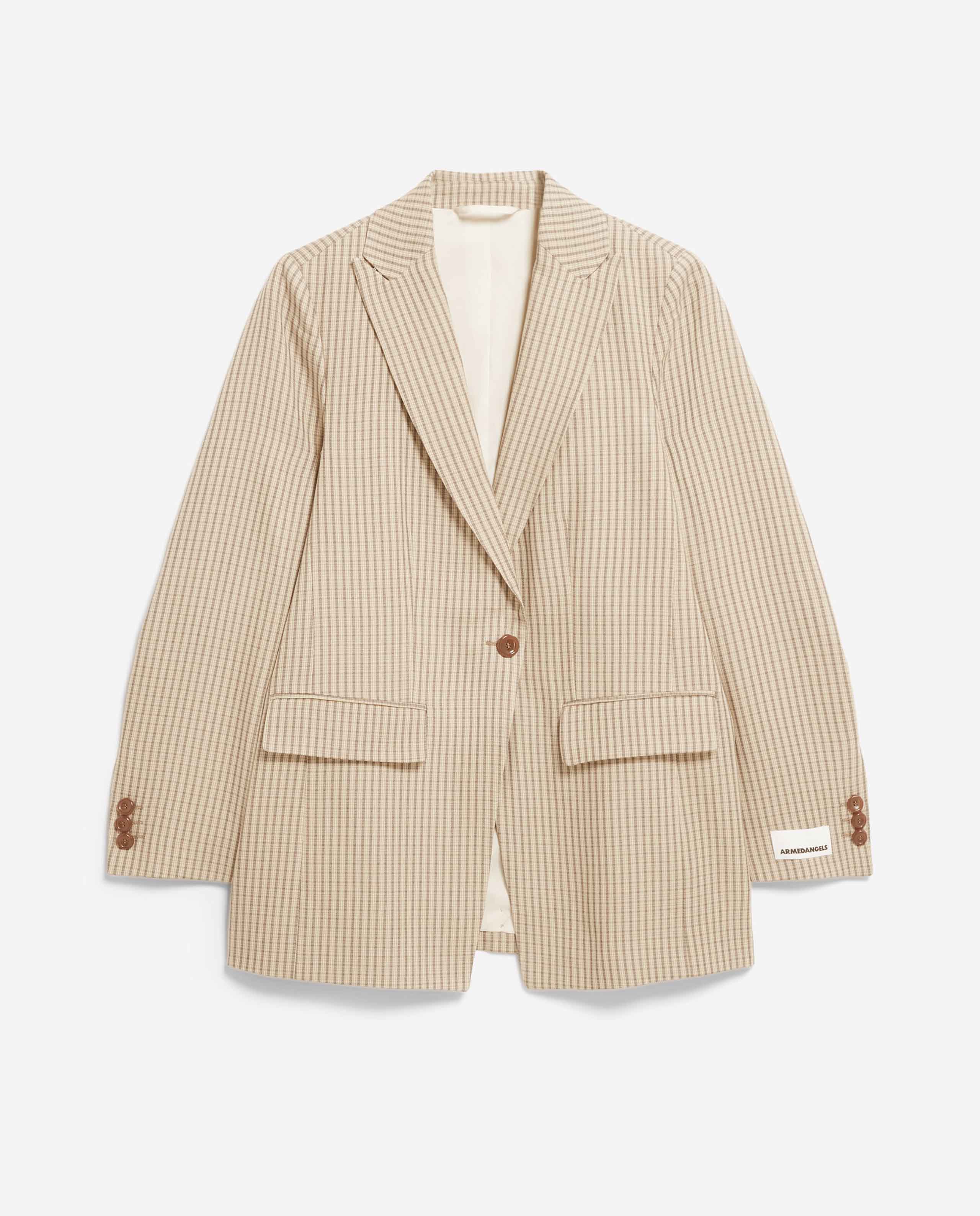 Marché Commun Blazer en viscose à carreaux Armedangels