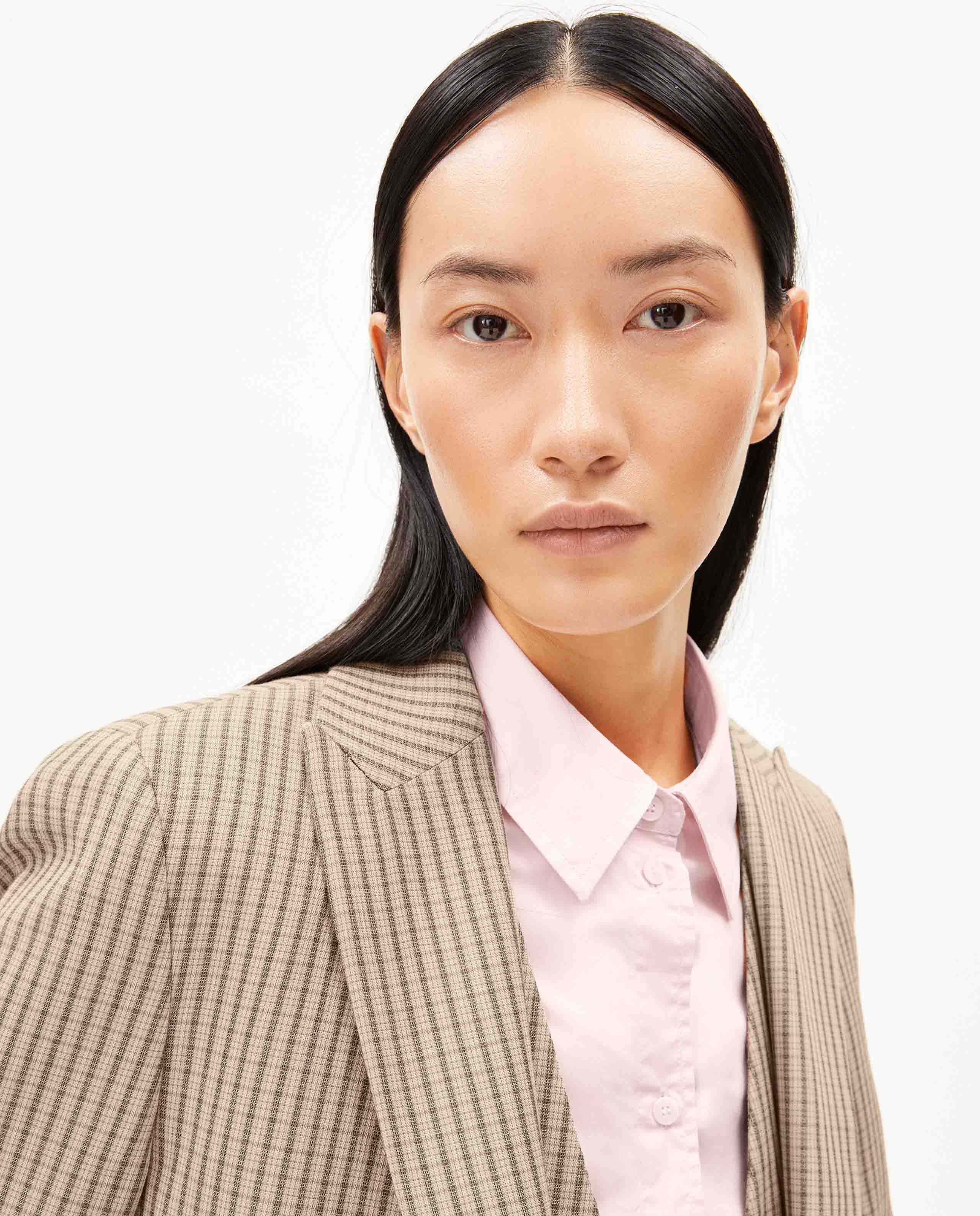 Marché Commun Blazer en viscose à carreaux Armedangels