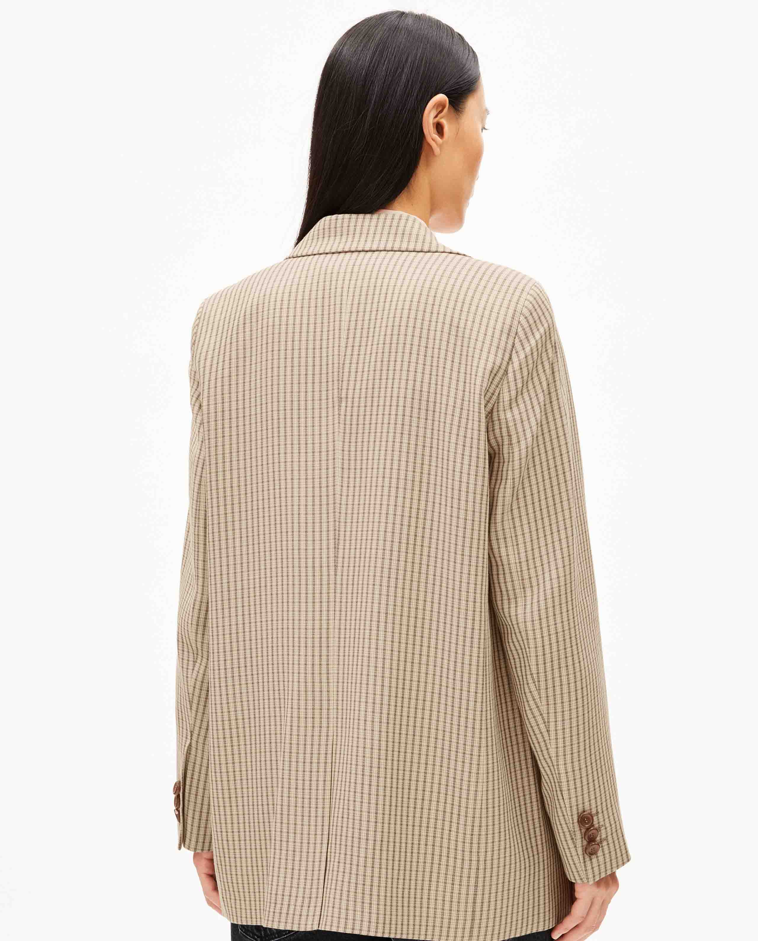 Marché Commun Blazer en viscose à carreaux Armedangels