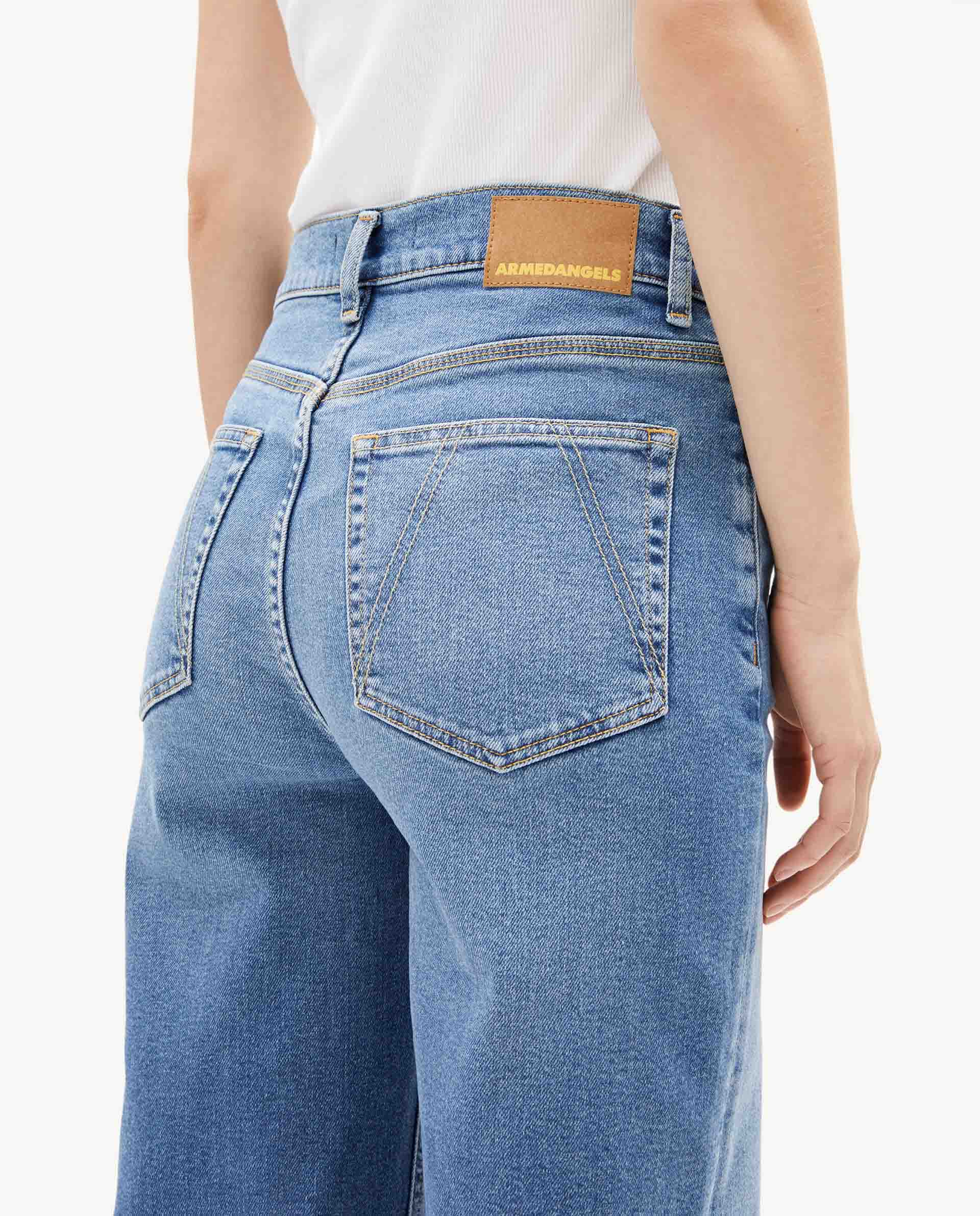 Marché Commun Jean large bleu clair Armedangels