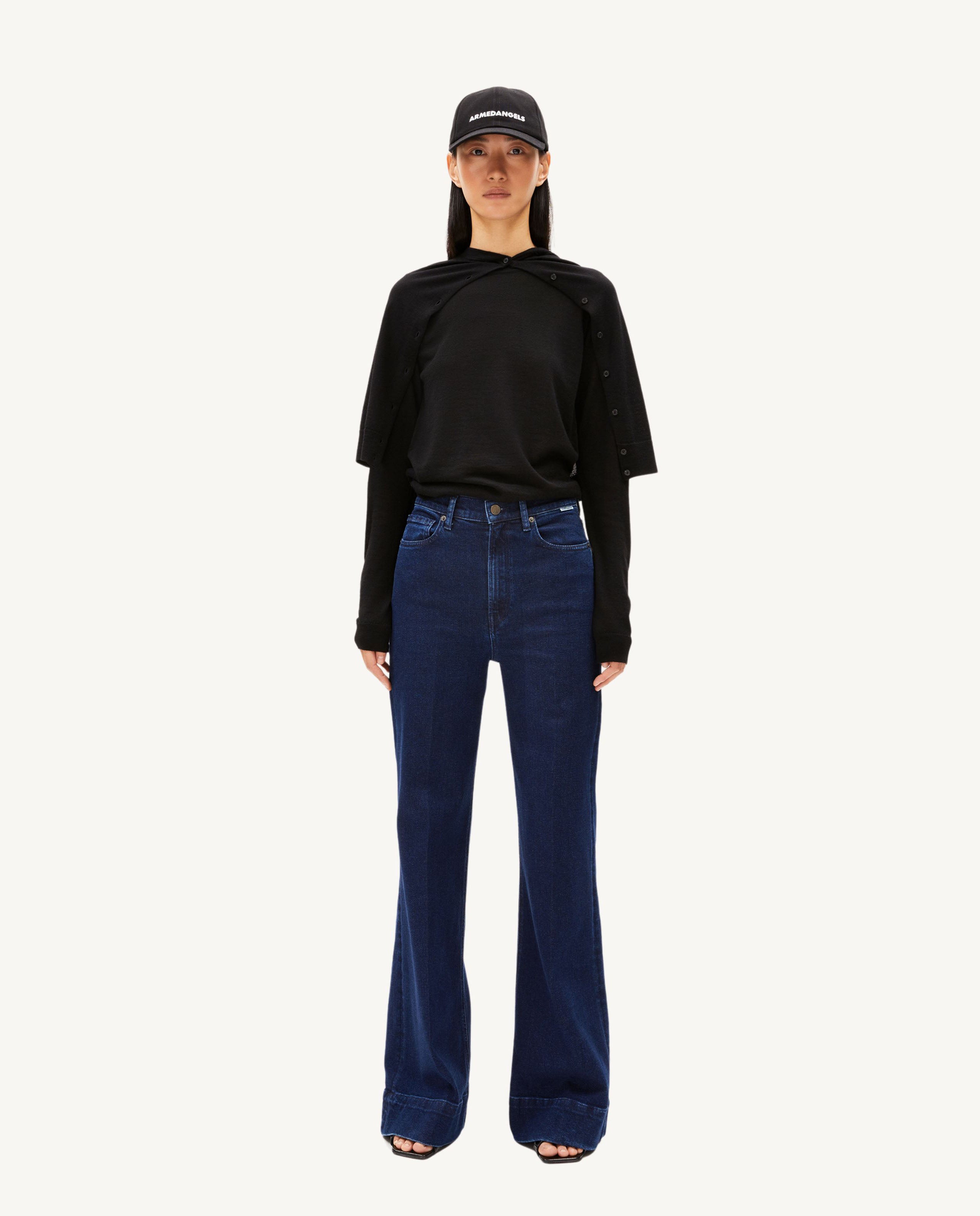 Marché Commun Jean large bleu foncé Armedangels