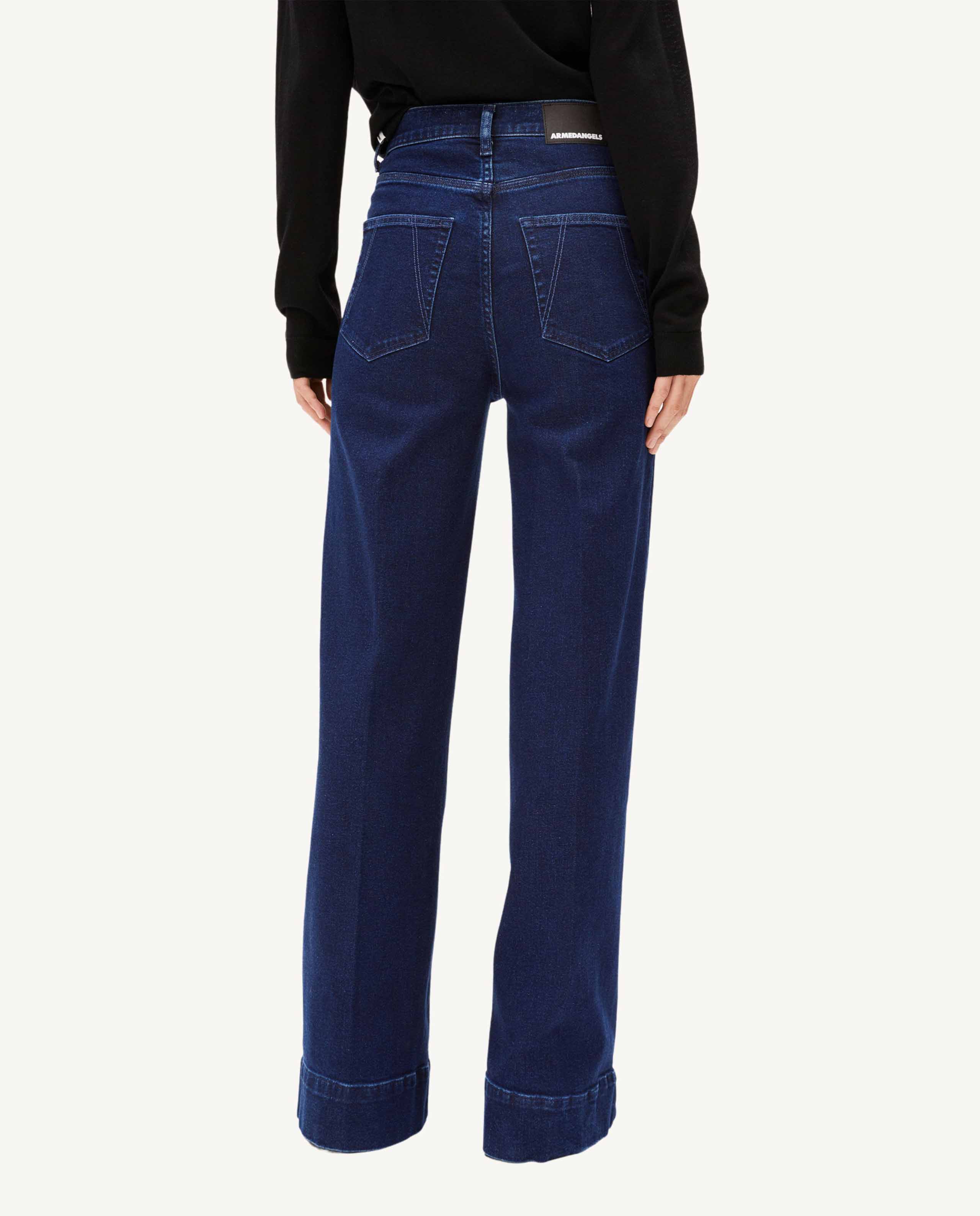 Marché Commun Jean large bleu foncé Armedangels