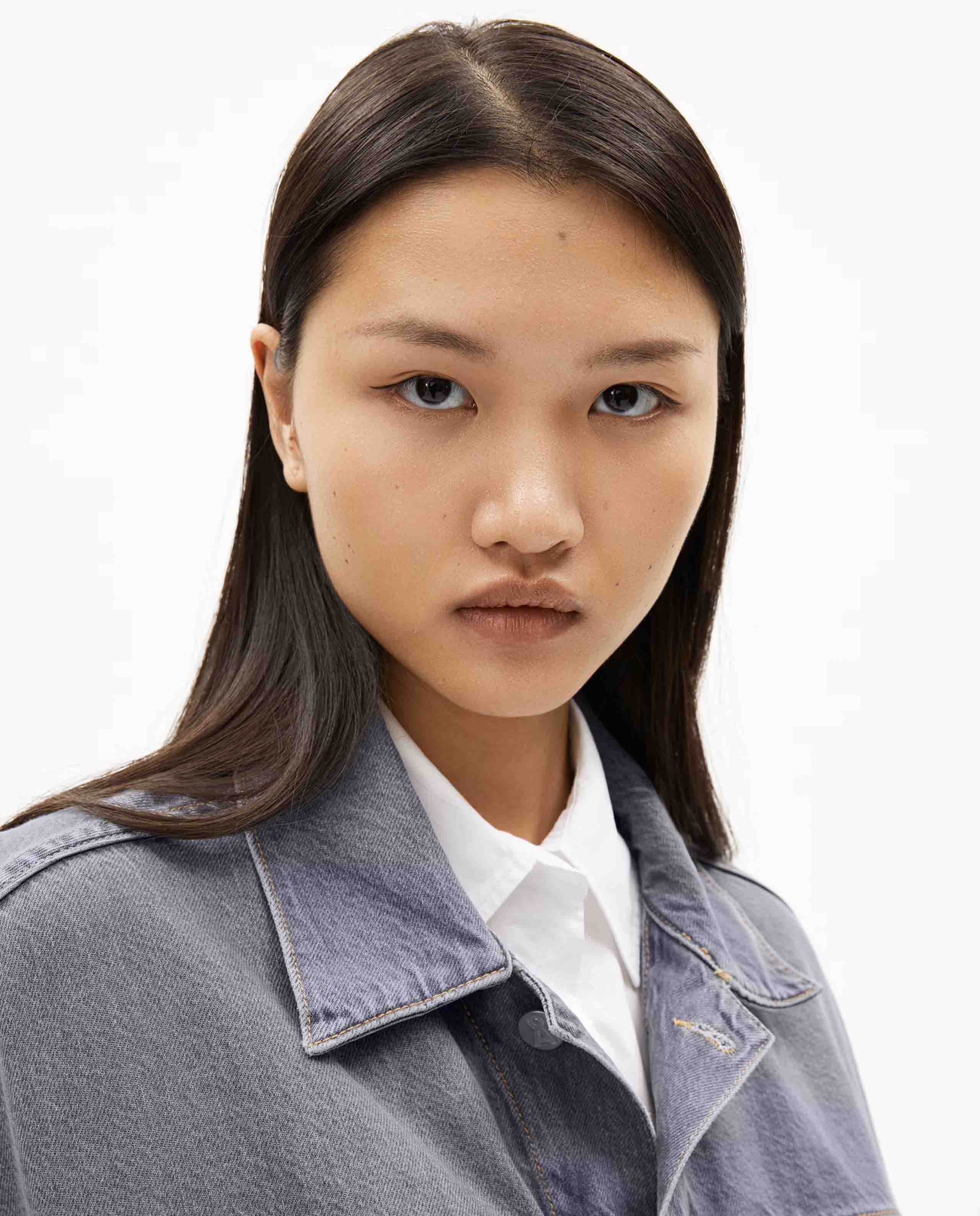 Marché Commun veste en jean bleu gris Armedangels