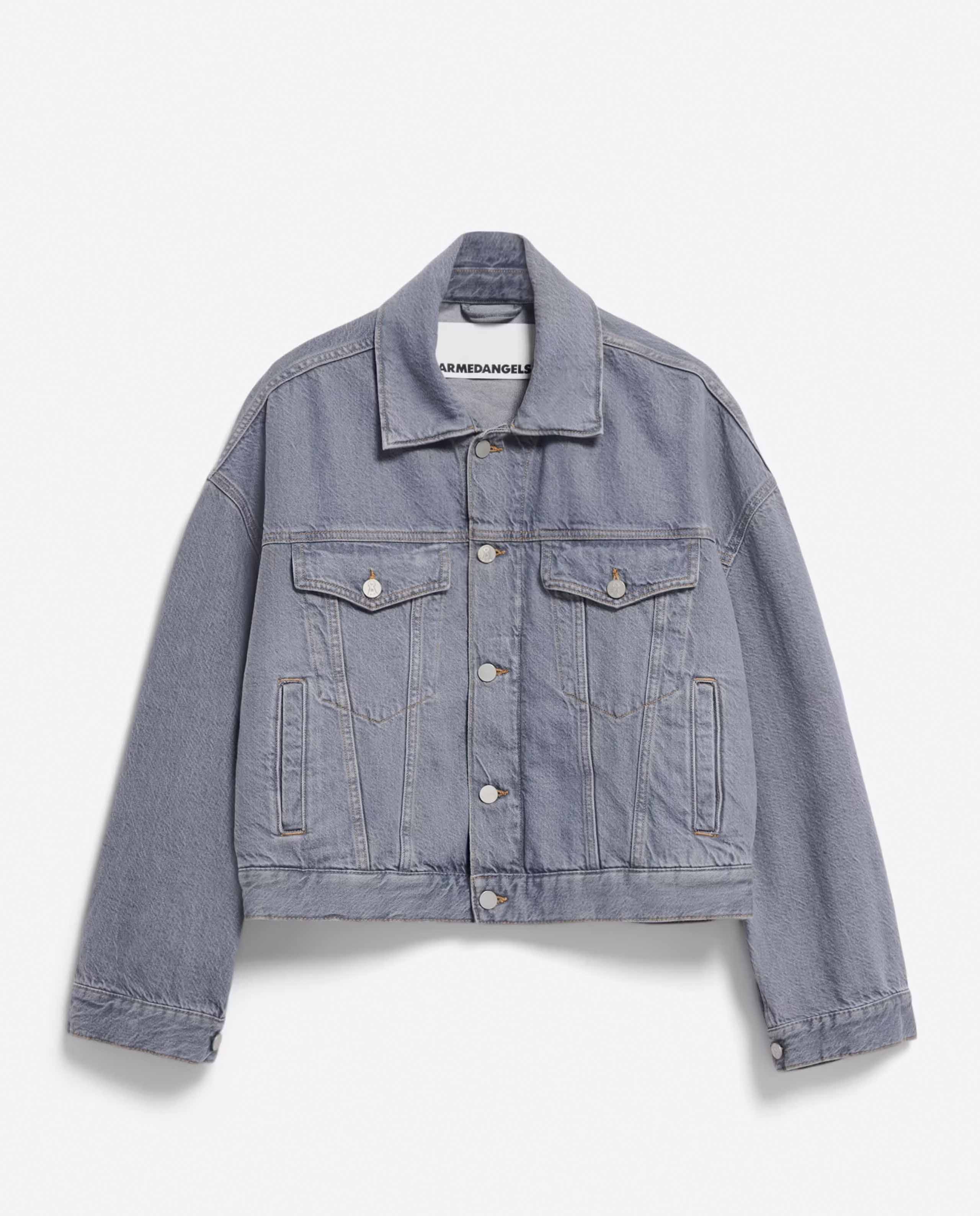 Marché Commun veste en jean bleu gris Armedangels