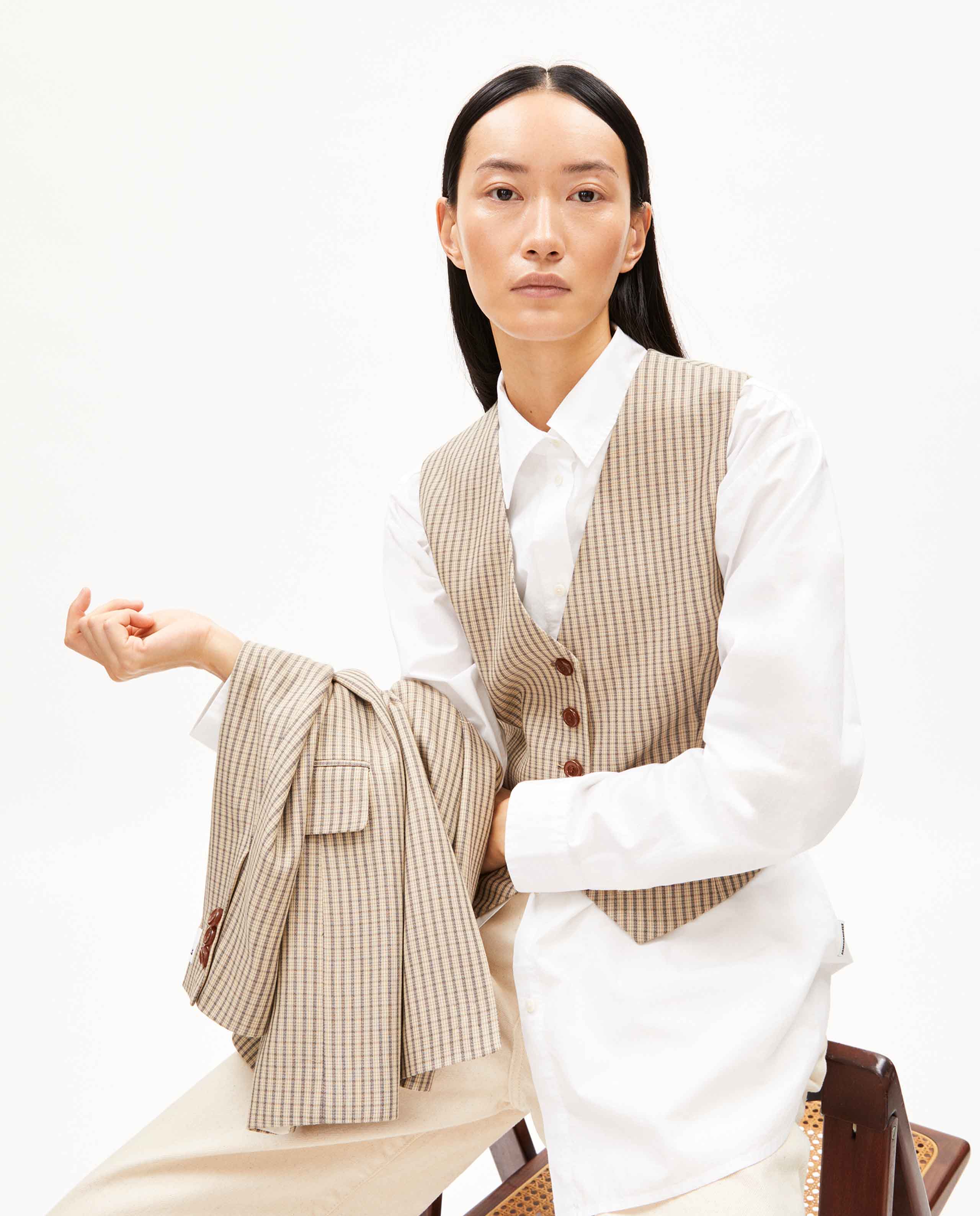 Gilet de costume en viscose Lenzing™ EcoVero™