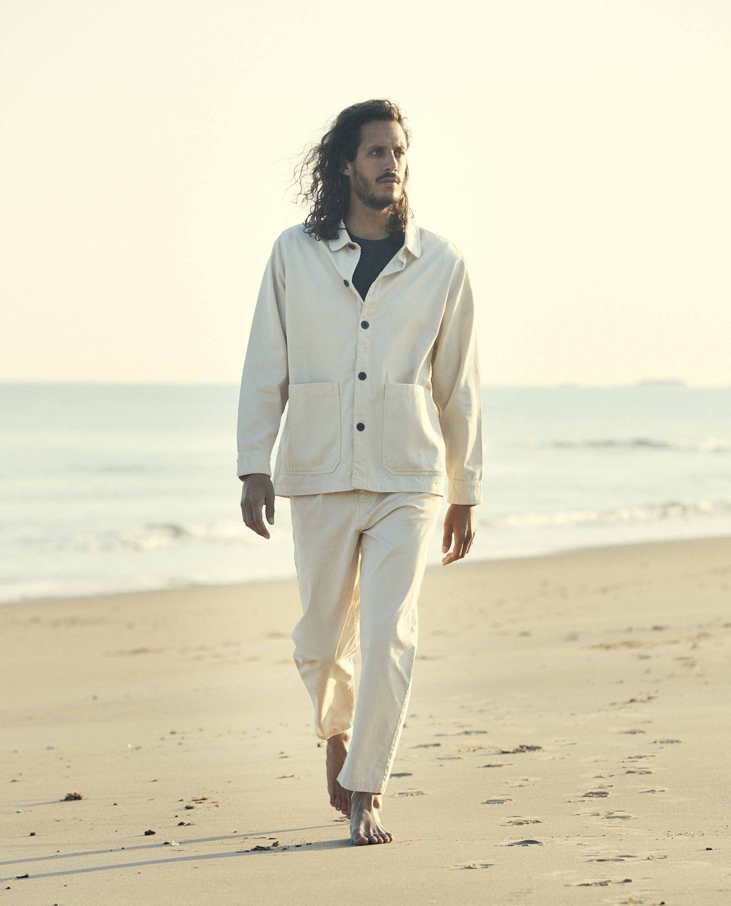 Marché Commun veste de travail en coton bio crème bask in the sun