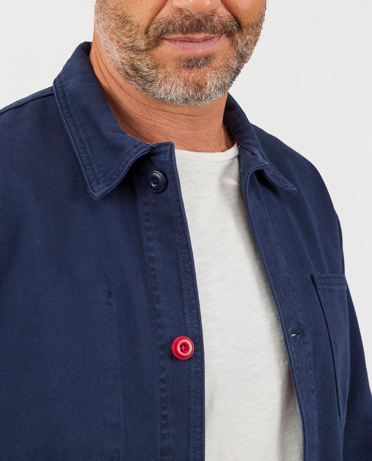 marché commun bask in the sun veste de travail homme coton biologique éthique éco-responsable bleu marine