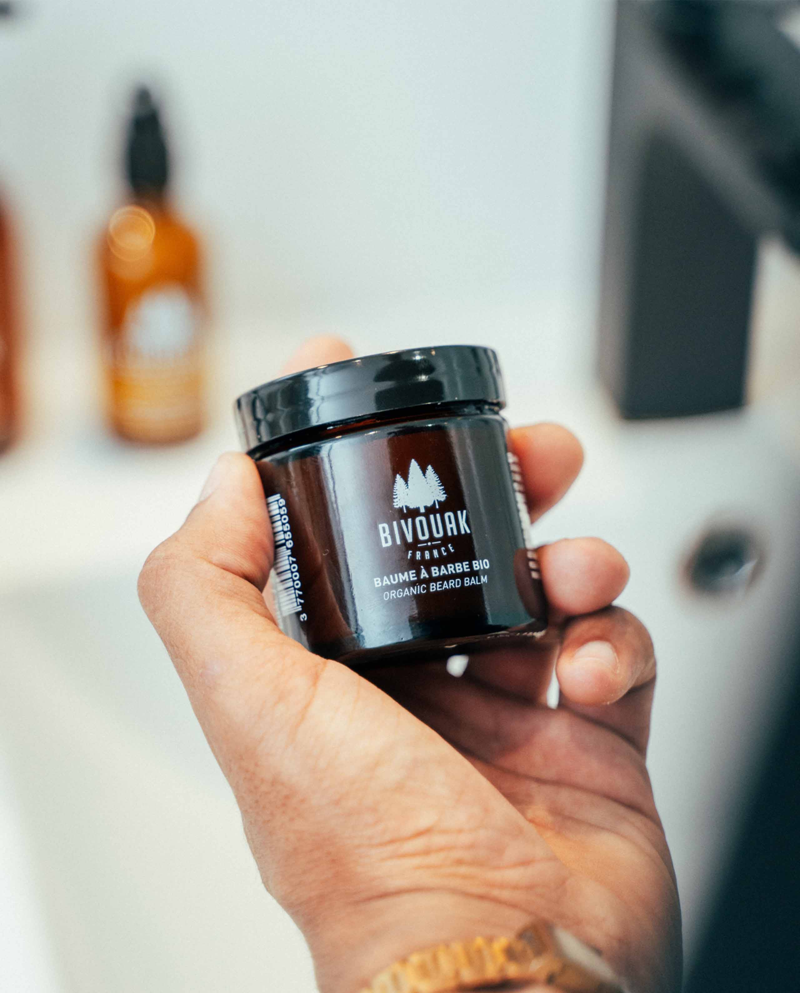 marché commun bivouak baume à barbe soin homme naturel éco-responsable fabriqué en France
