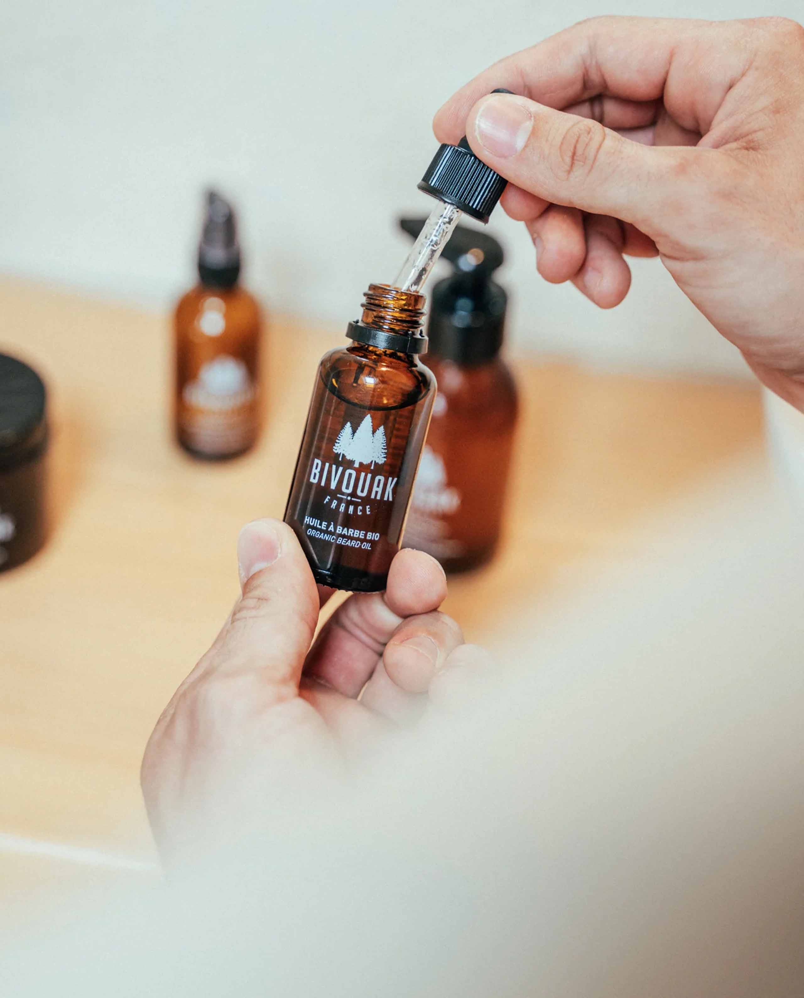 marché commun bivouak huile barbe homme visage naturelle biologique fabriquée en France