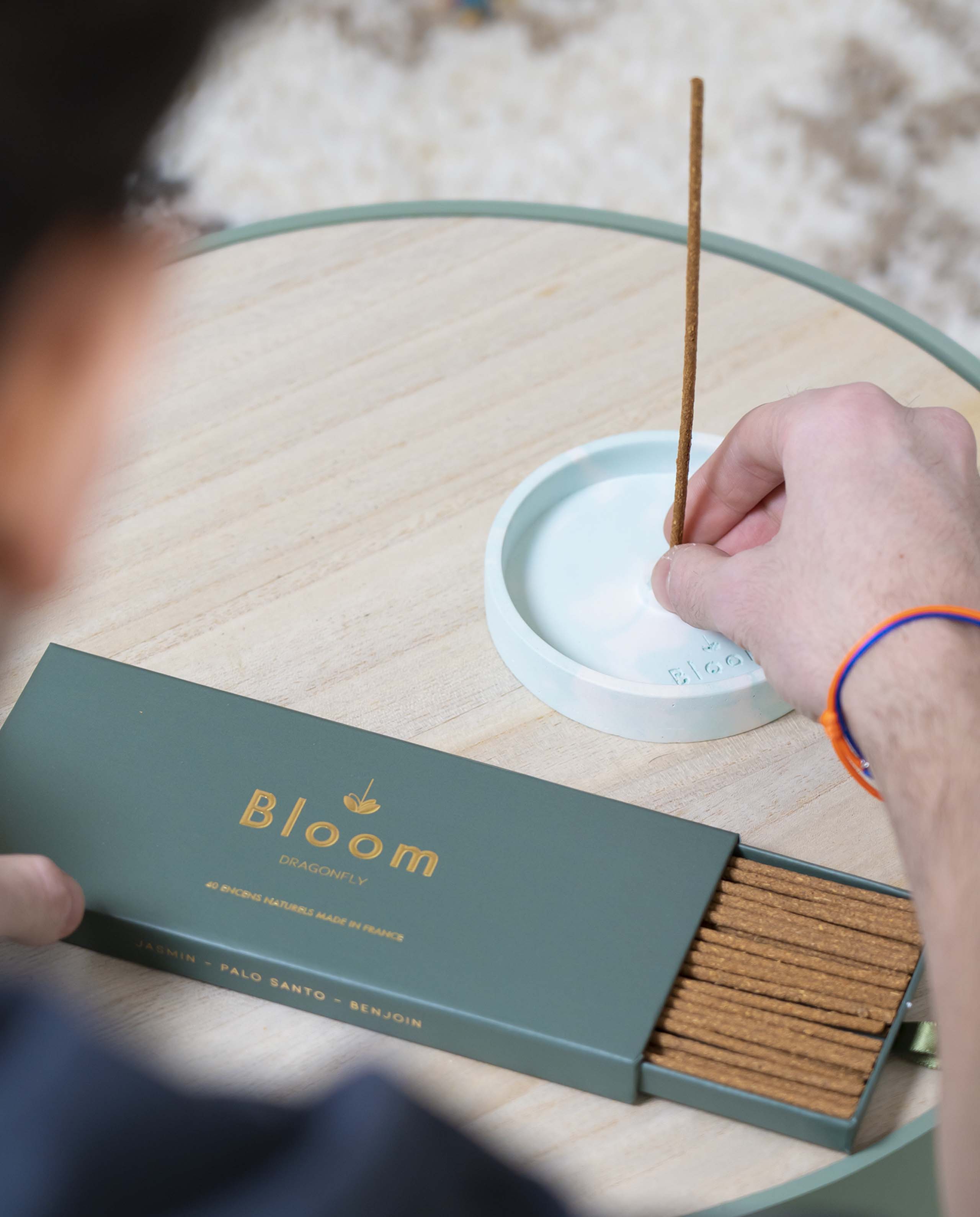 marché commun bloom coffret encens naturel Made in France Jasmin Palo Santo Benjoin
