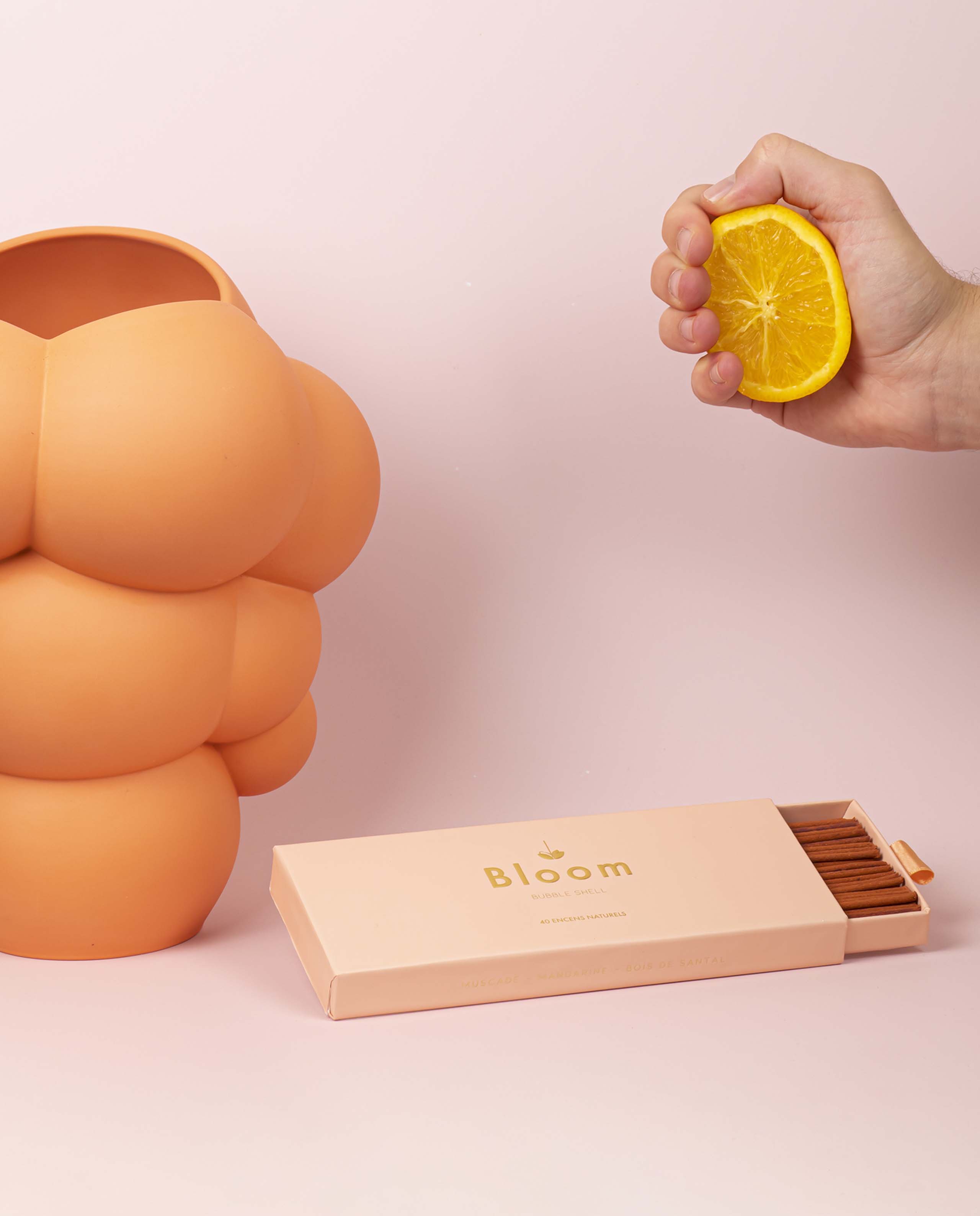 marché commun bloom encens naturel made in France coffret mandarine muscade bois de santal
