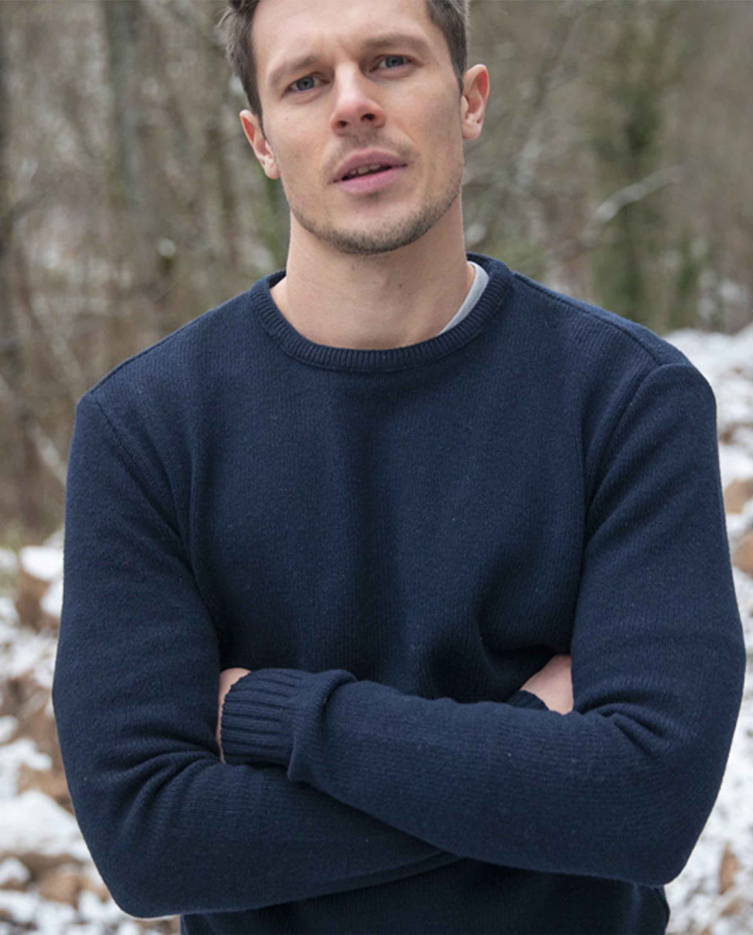 Pull en laine vierge et cachemire