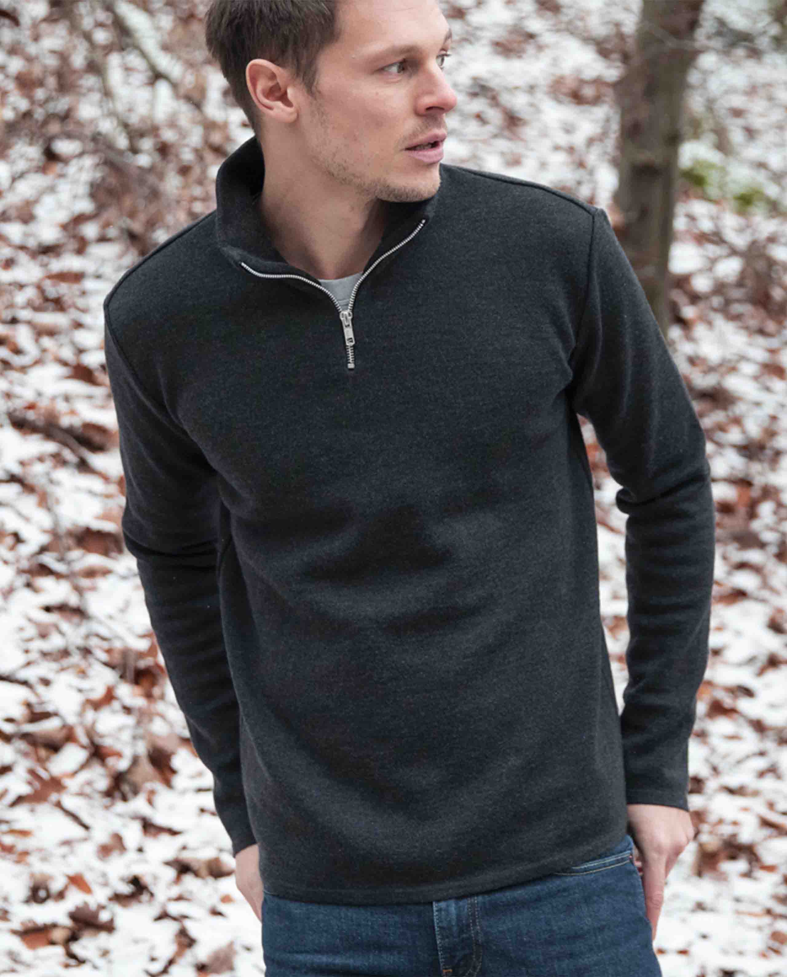 Pull camionneur en laine mérinos extrafine