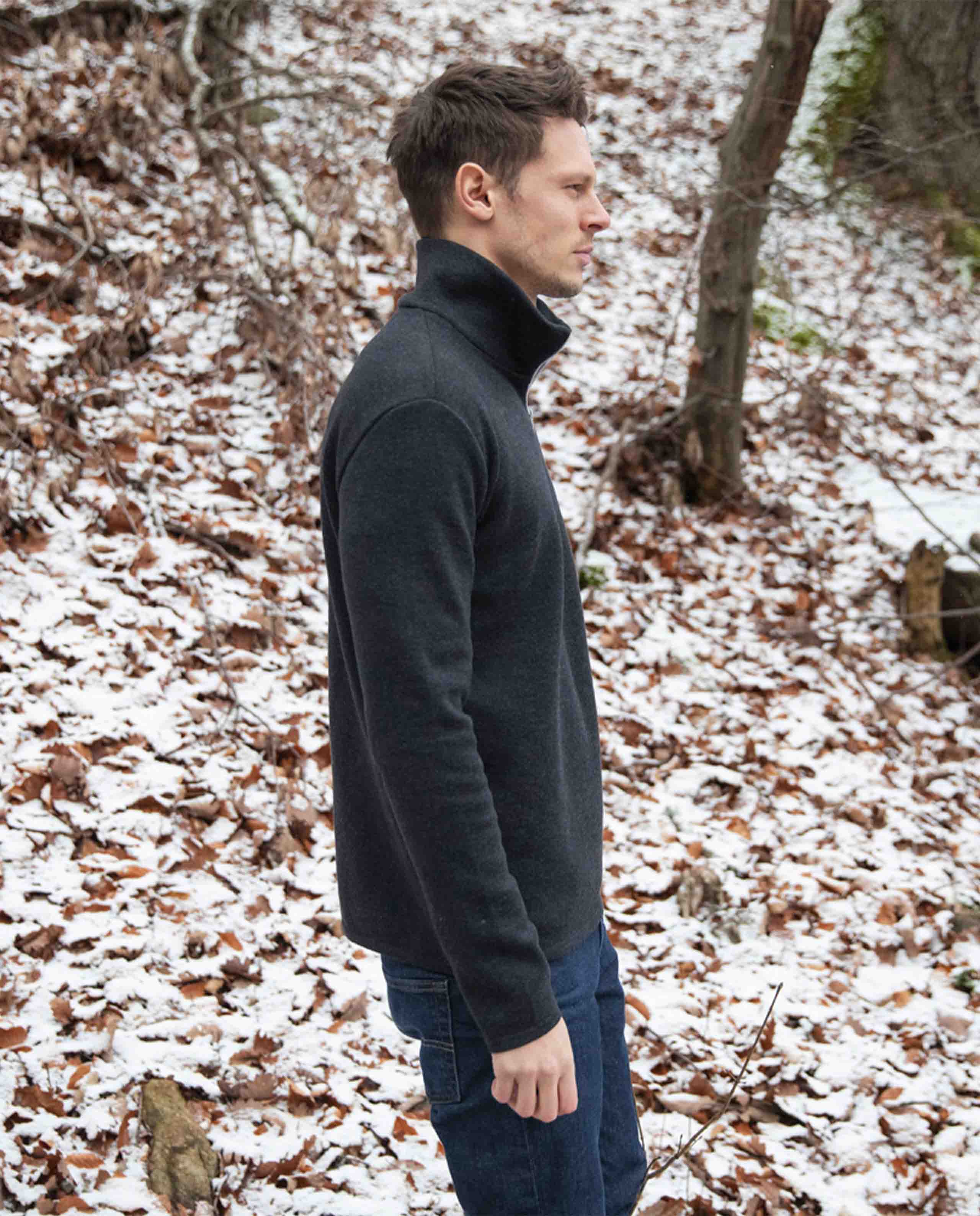 Pull camionneur en laine mérinos extrafine