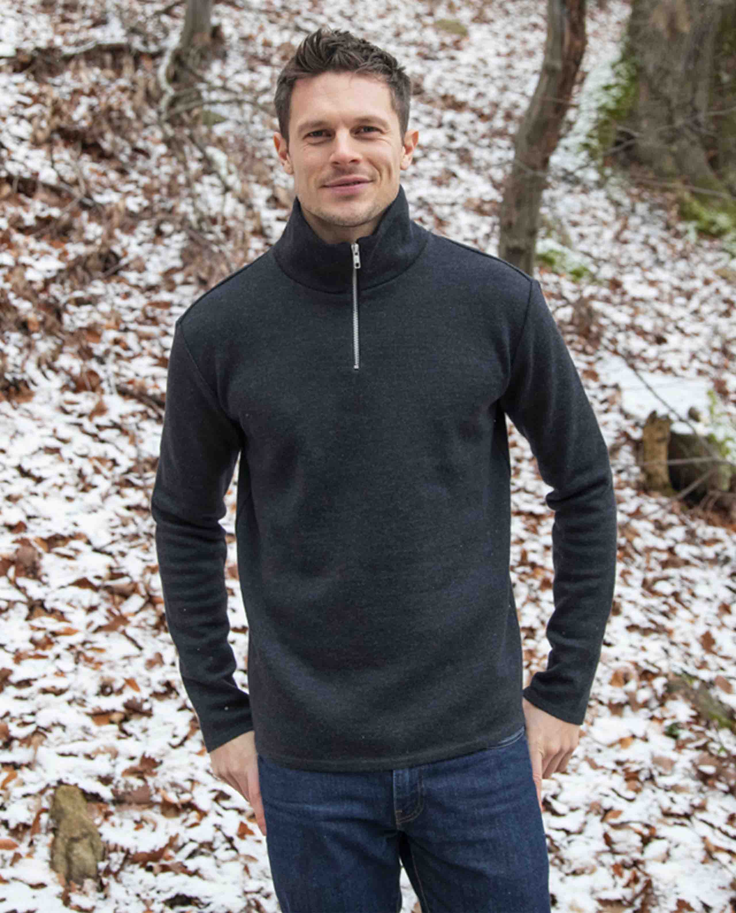 Pull camionneur en laine mérinos extrafine