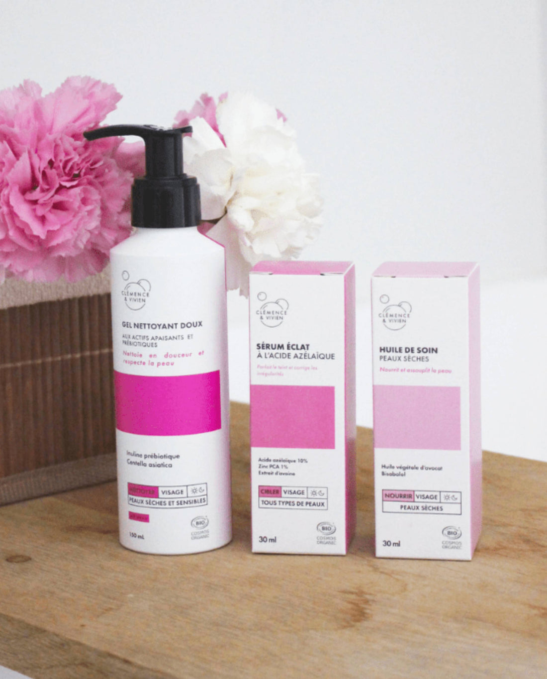 Gel nettoyant visage doux naturel et bio