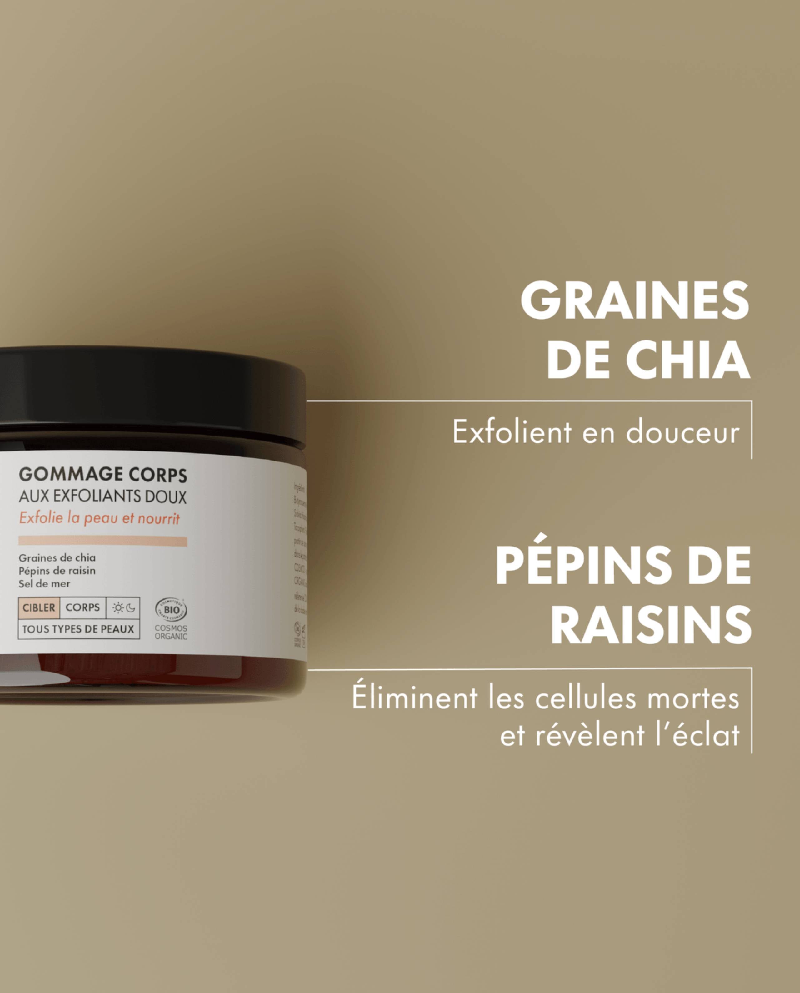 Gommage corps naturel et bio