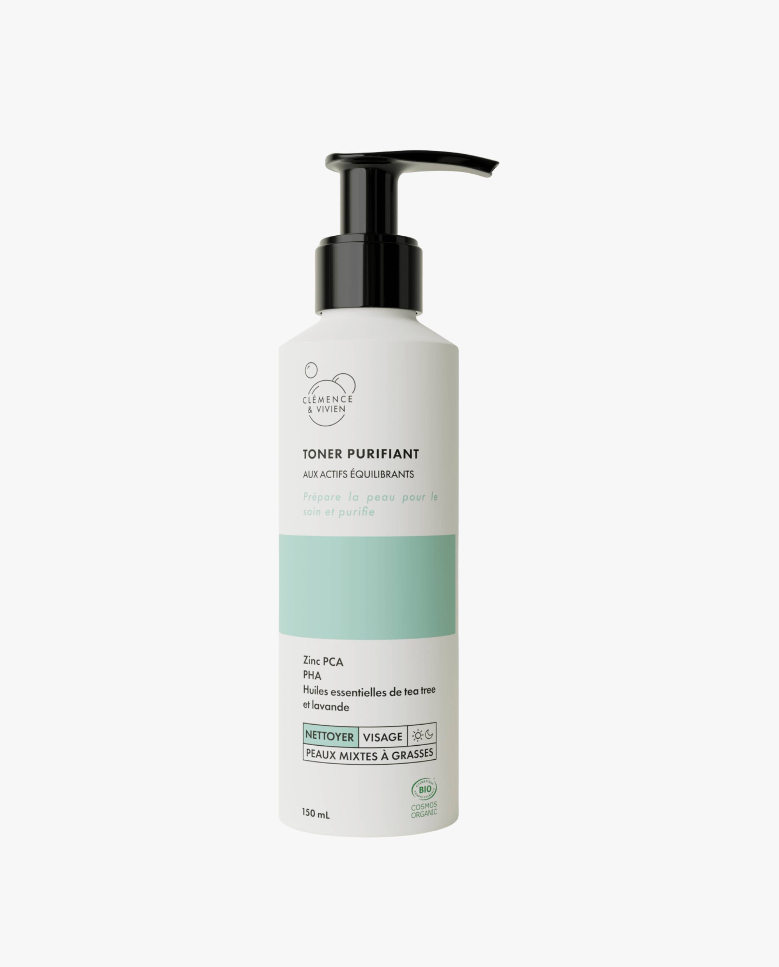 Toner visage purifiant naturel et bio